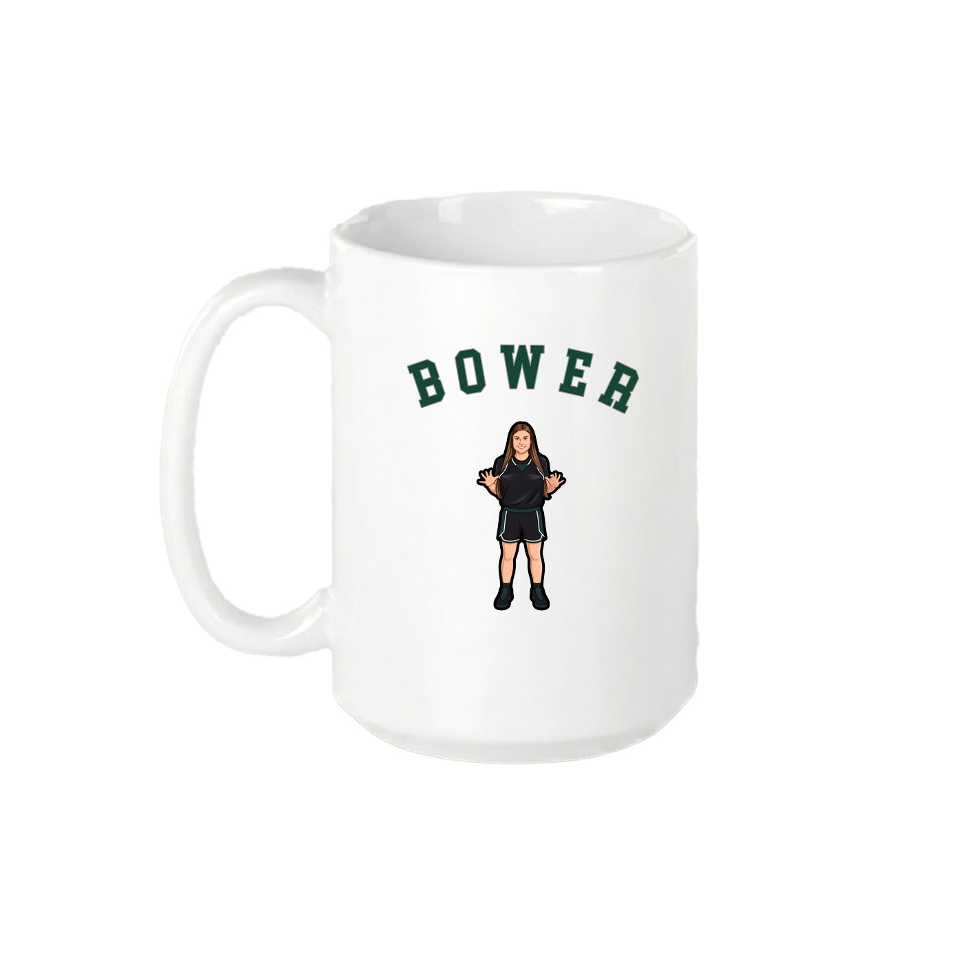 15oz Coffee Mug — Shirsey Arch in White