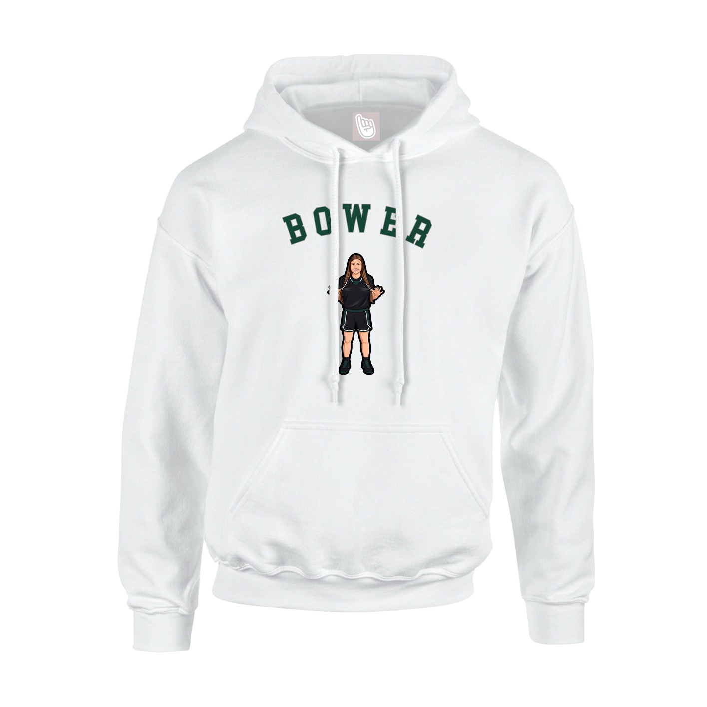 Hoodie — Shirsey Arch in White