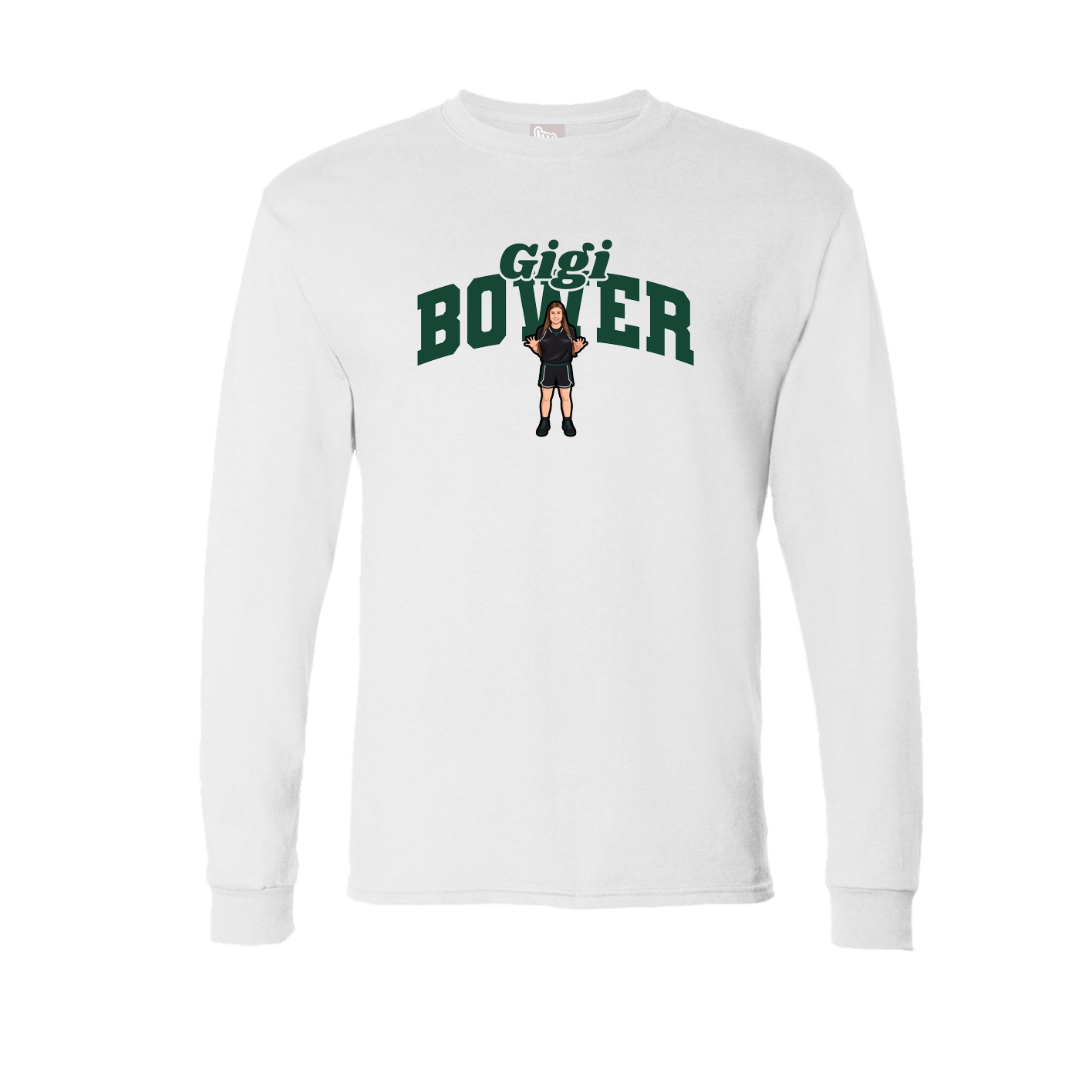 Long Sleeve Tee — Signature Arch in White