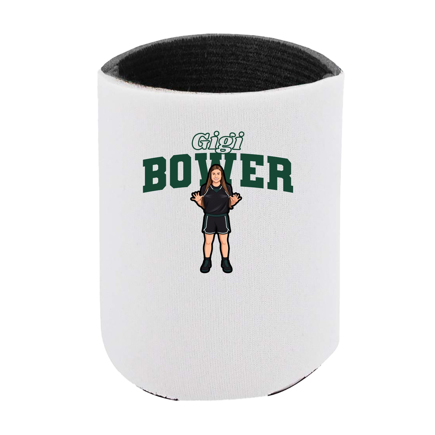 Can Holder — Name Arch in White