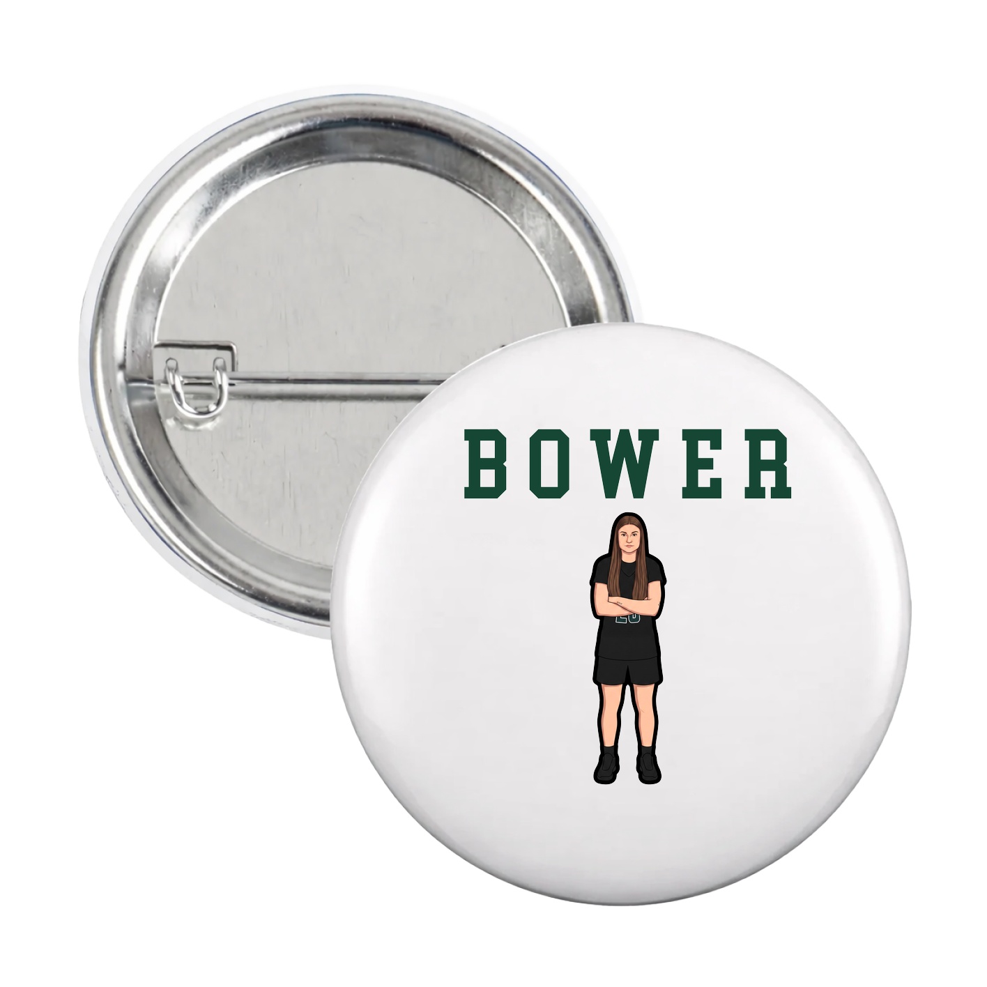 Game Day Button — Shirsey in White