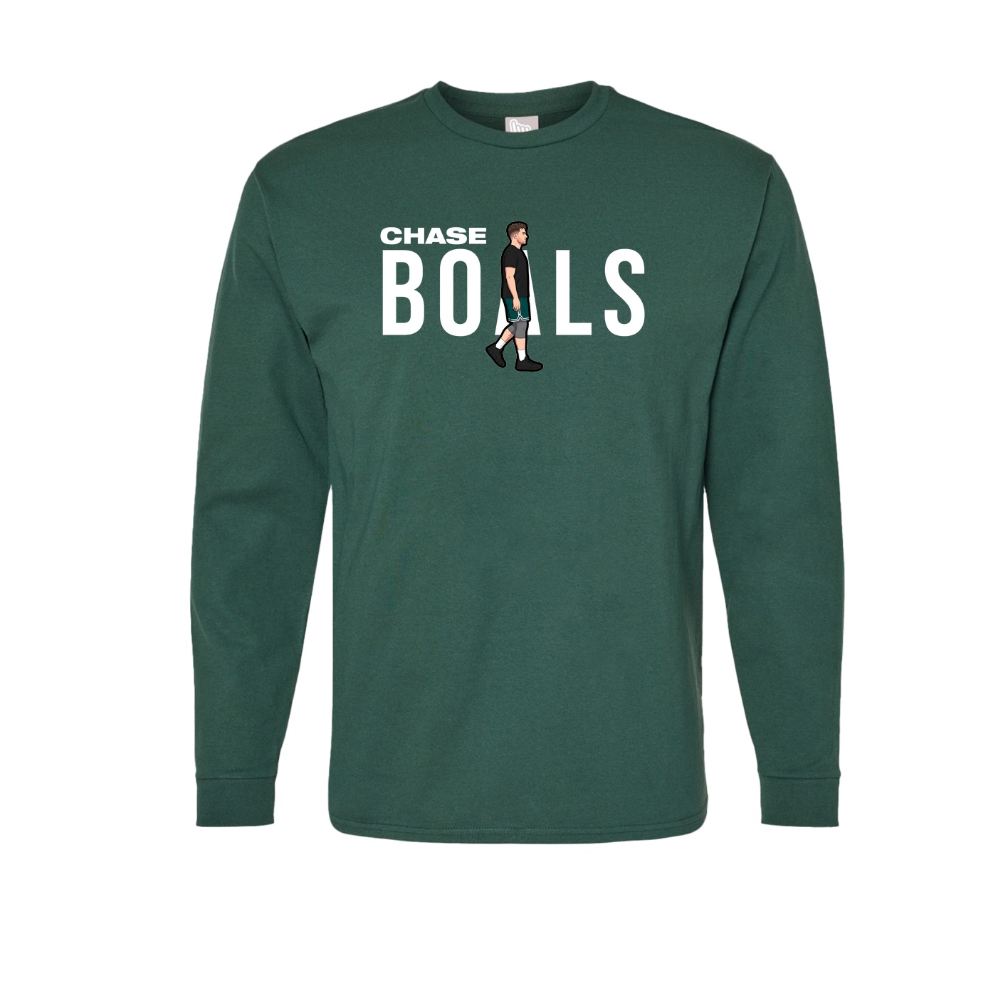 Long Sleeve Tee — Player Name in Green
