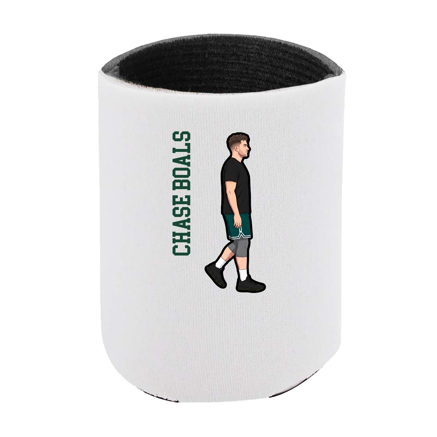 Can Holder — Name Vertical in White