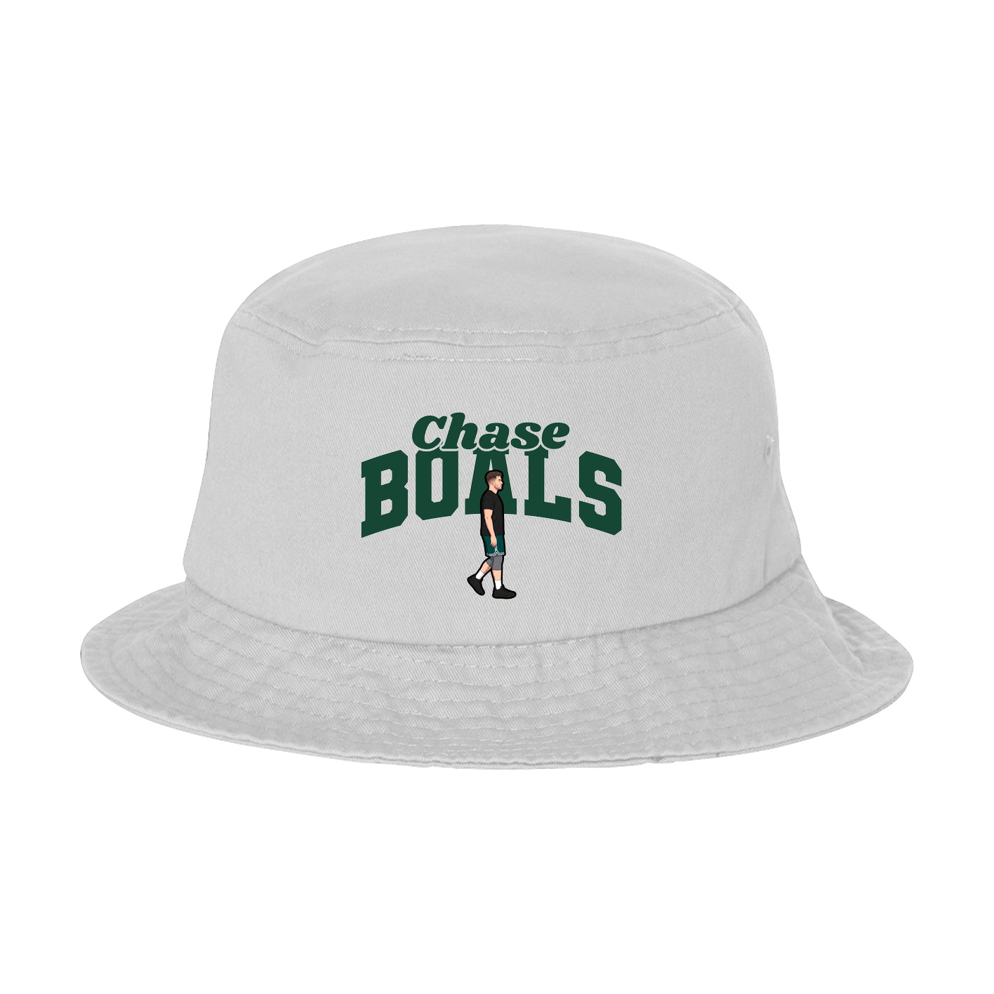 Bucket Cap — Signature Arch in White