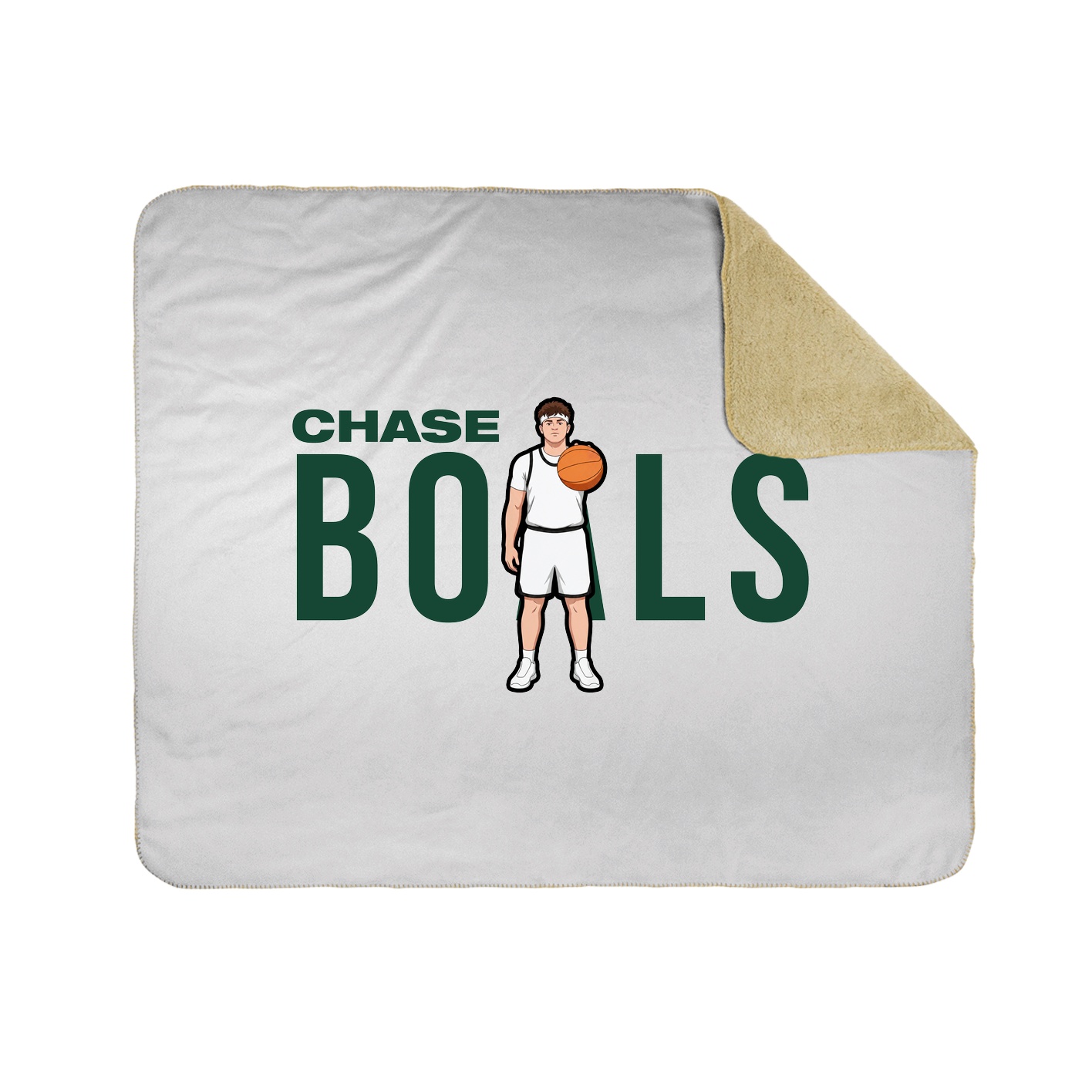 Throw Blanket — Player Name in White