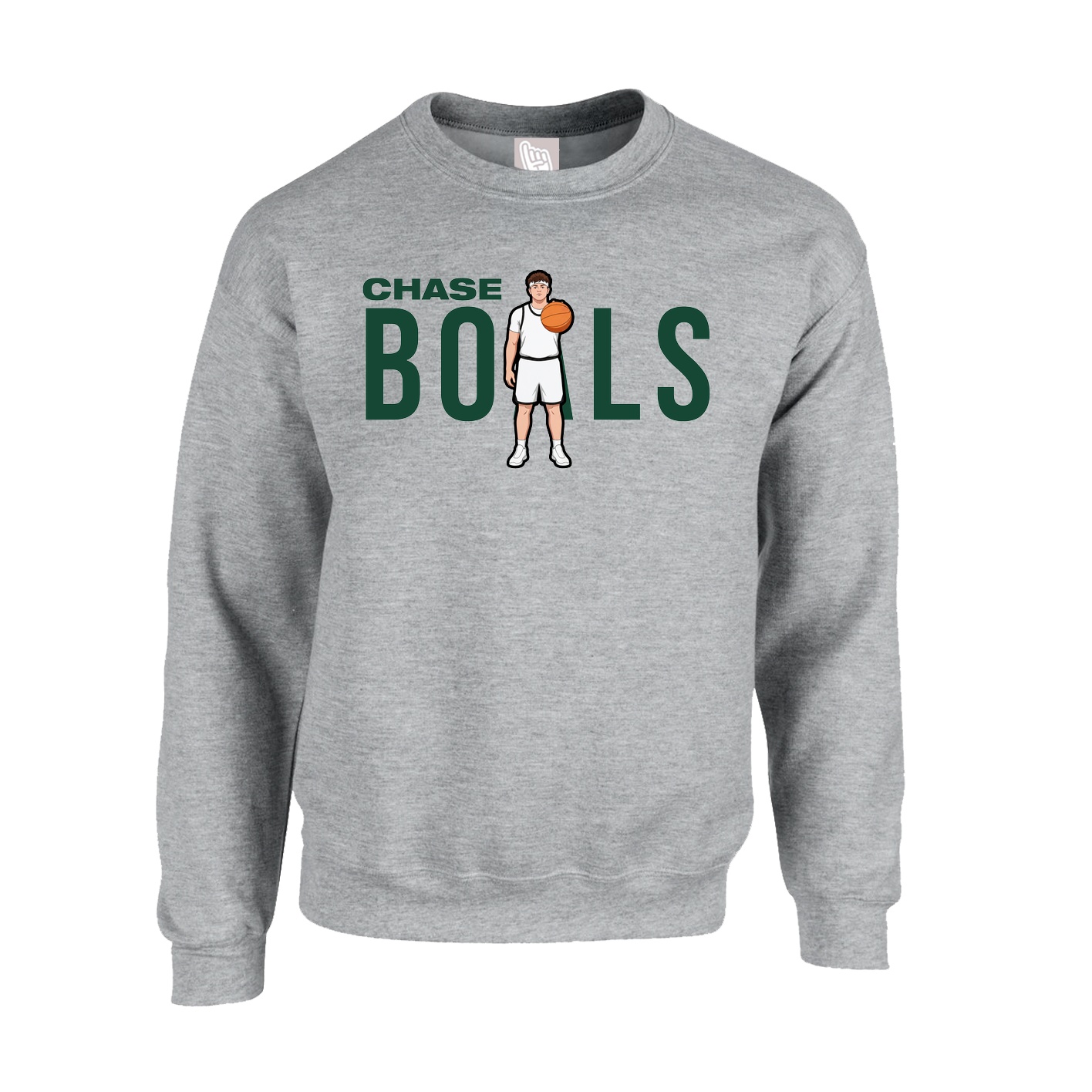 Fleece Crew — Player Name in Grey