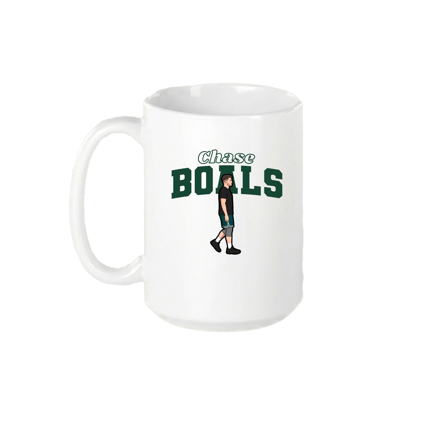 15oz Coffee Mug — Name Arch in White