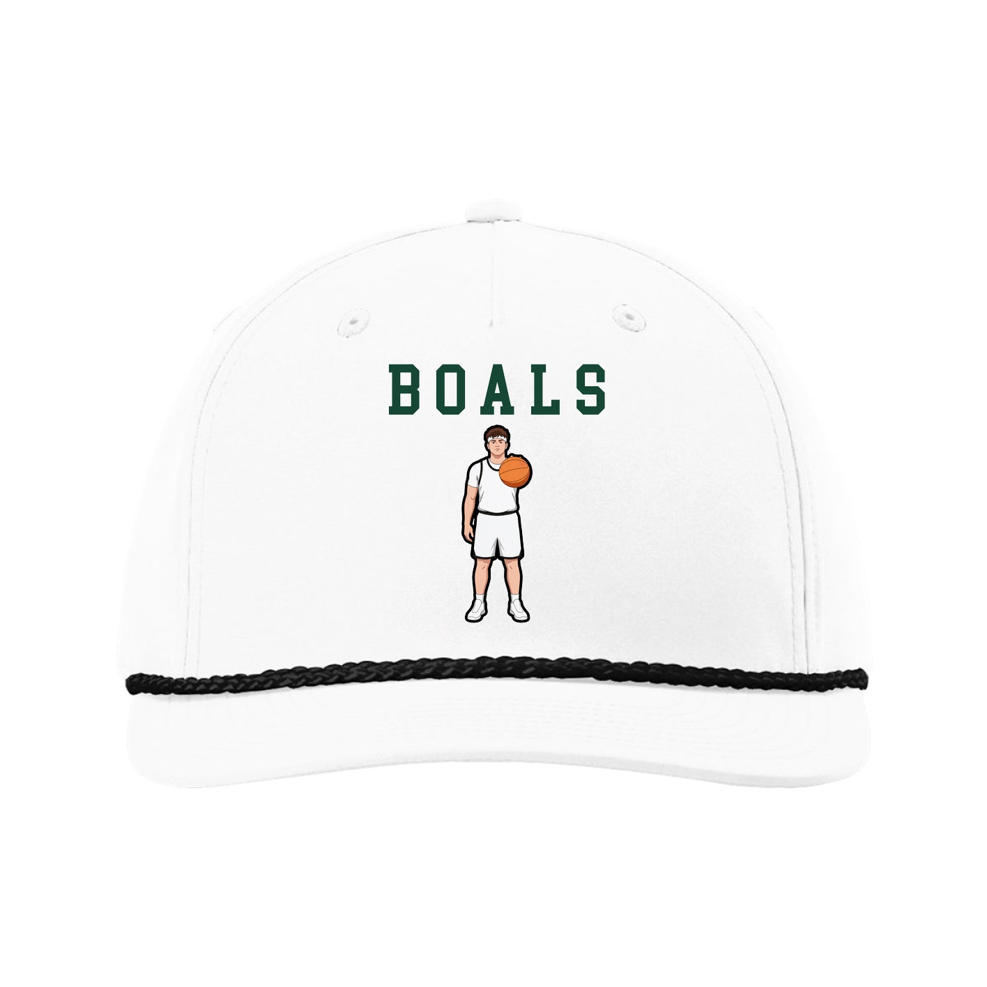Five-Panel Classic Rope Cap — Shirsey in White