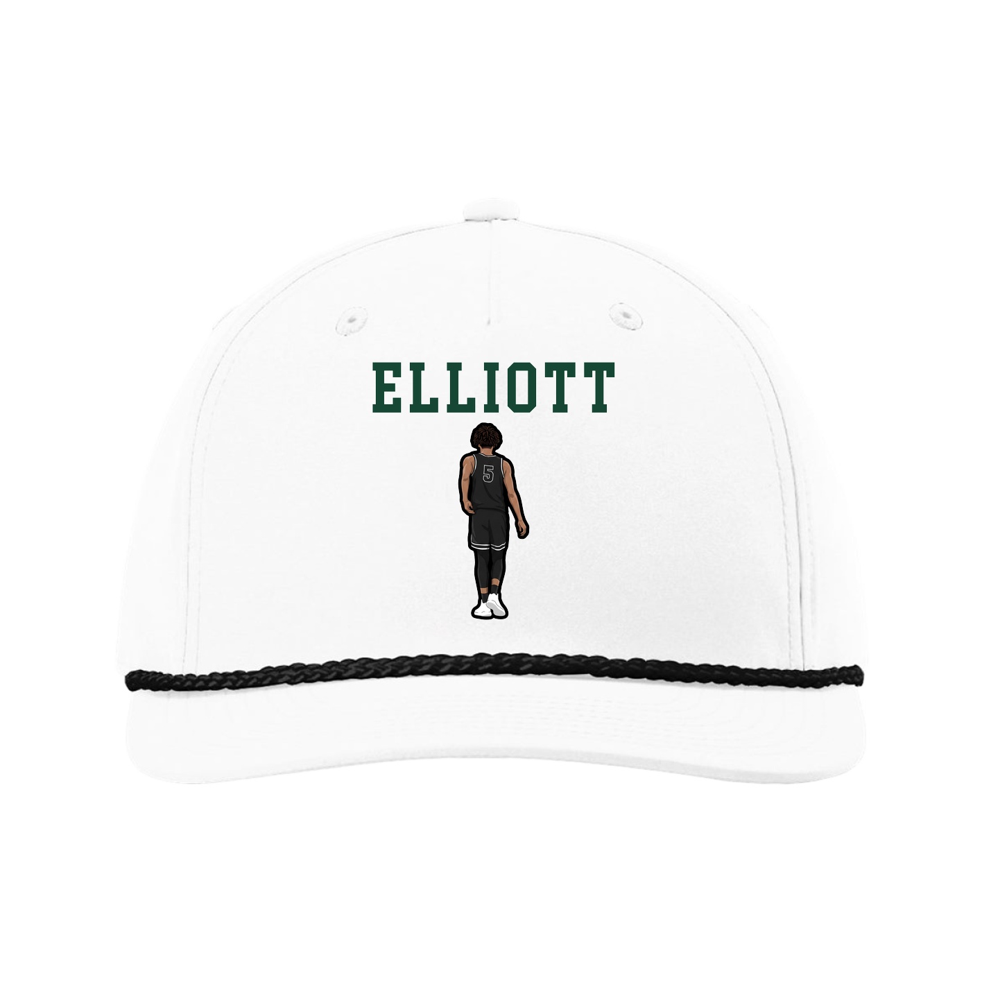 Five-Panel Classic Rope Cap — Shirsey in White