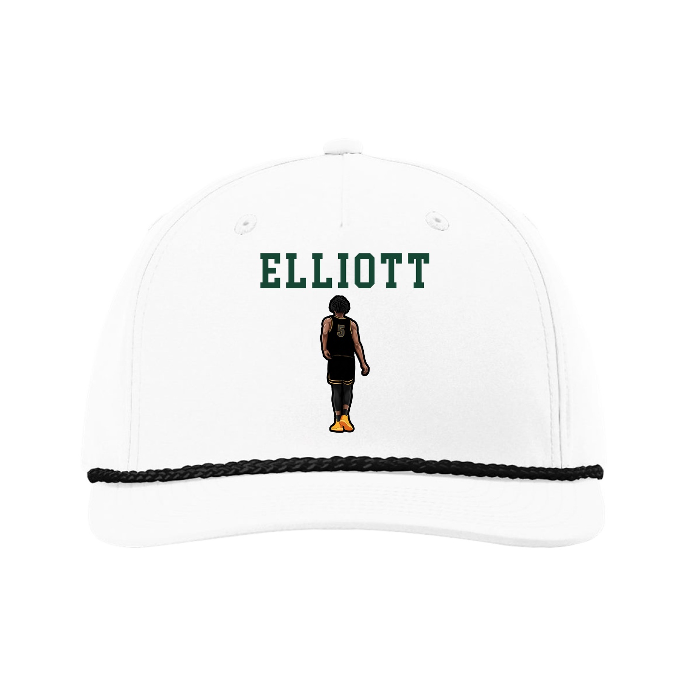 Five-Panel Classic Rope Cap — Shirsey in White