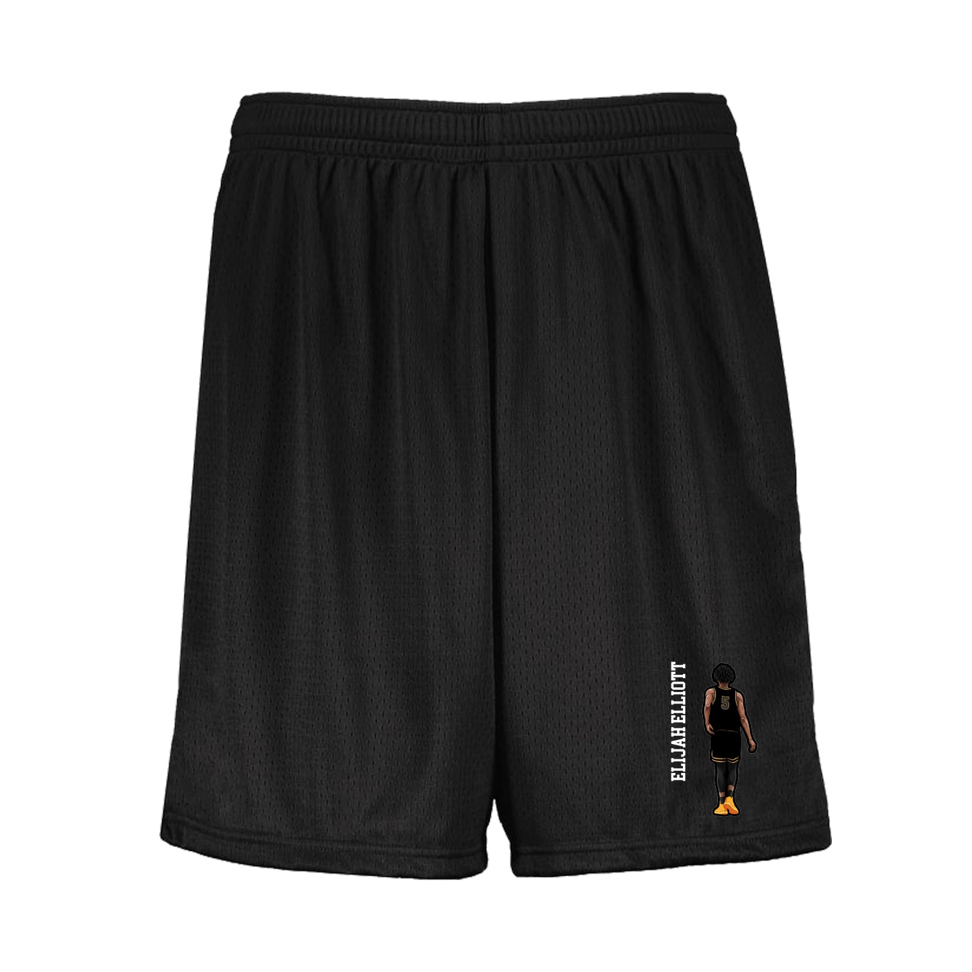 Shorts — Name Vertical in Black