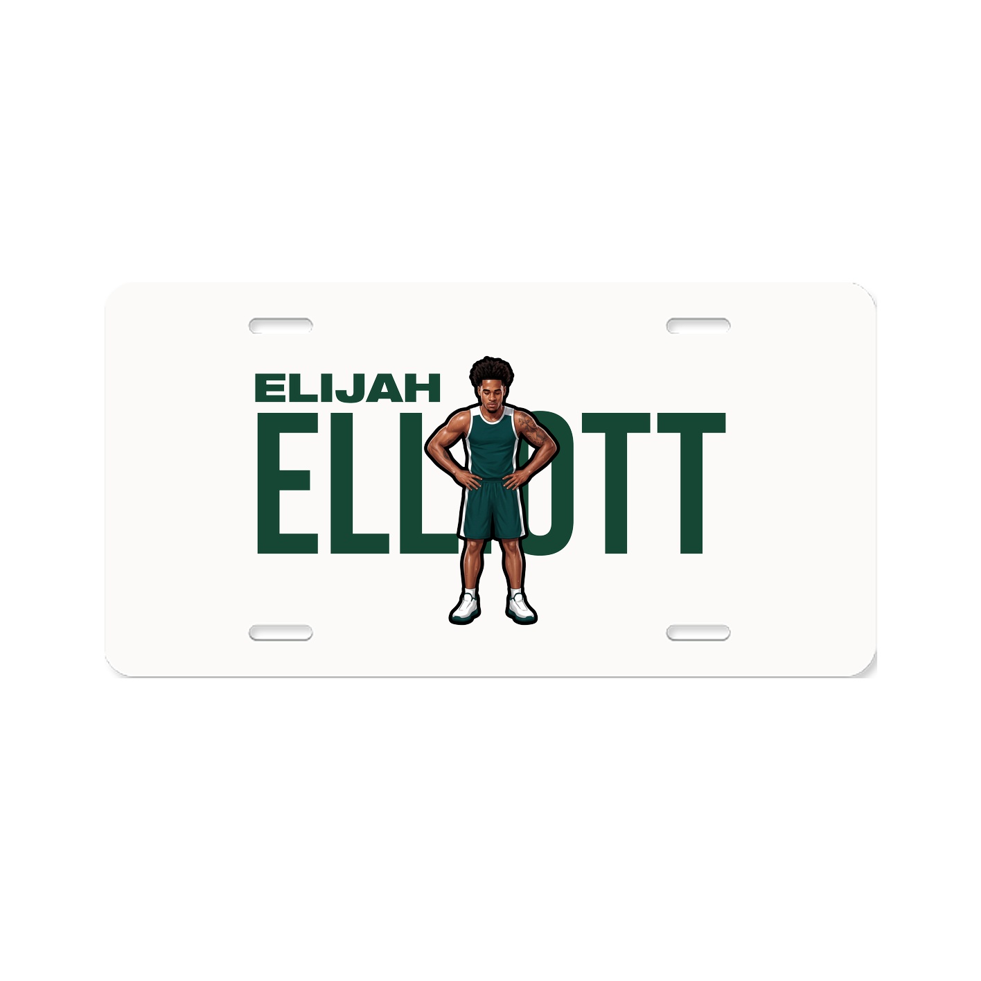 License Plate — Player Name in Classic