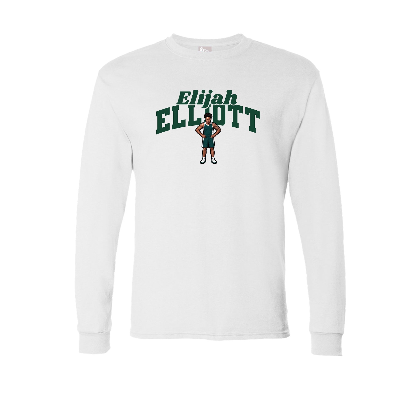 Long Sleeve Tee — Signature Arch in White