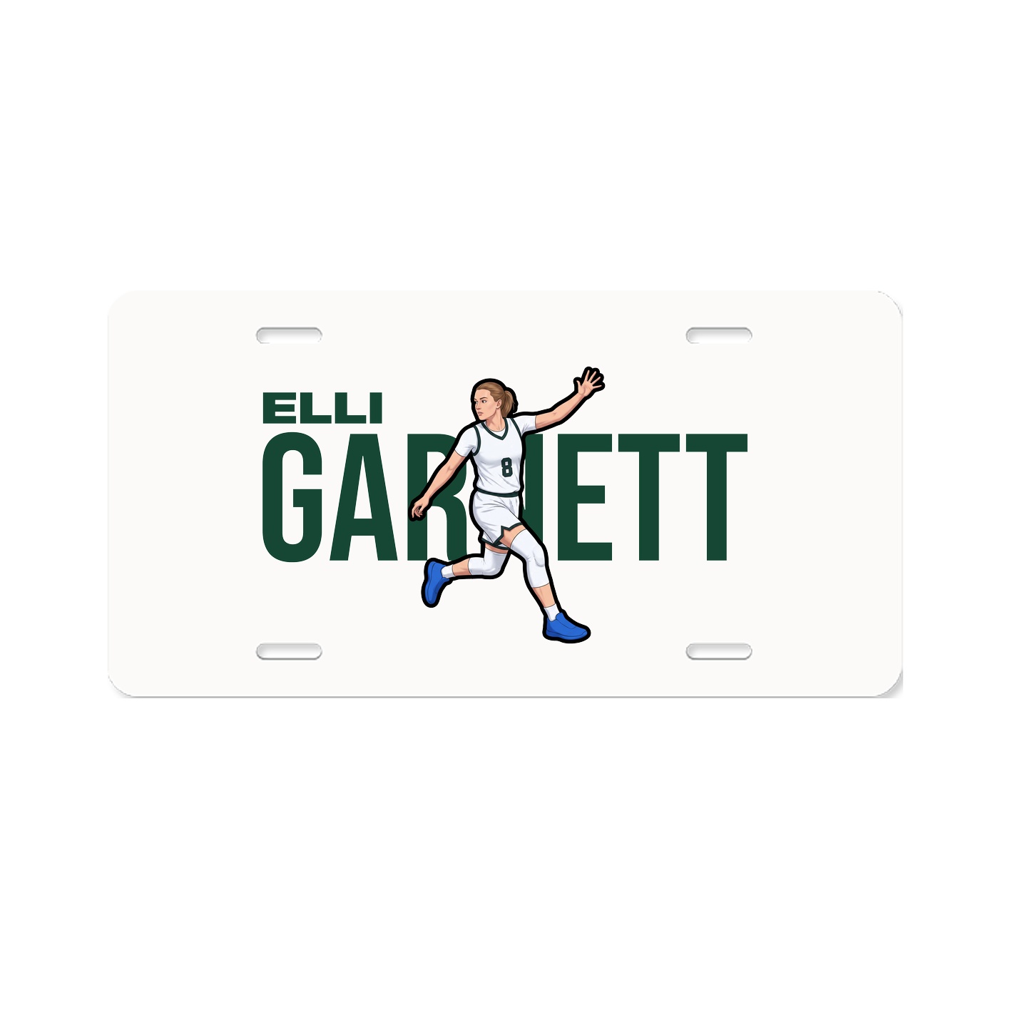 License Plate — Player Name in Classic