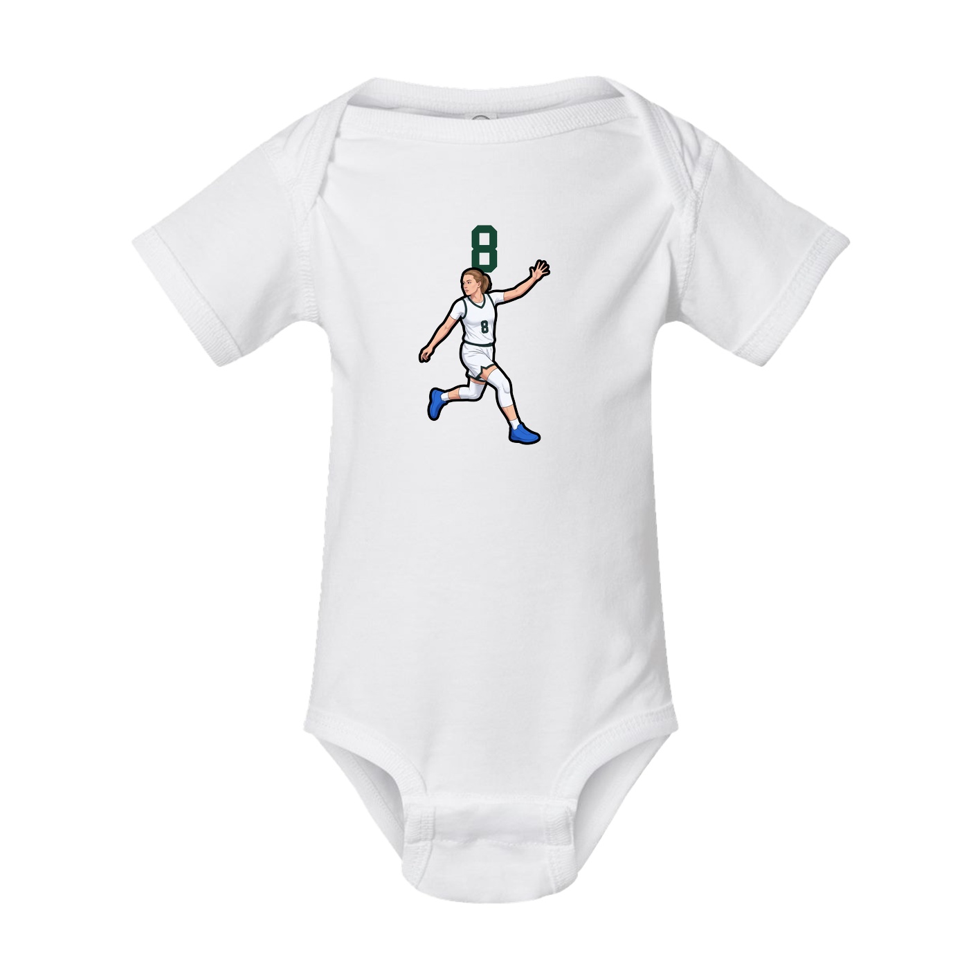 Baby Onesie — Number Top in White