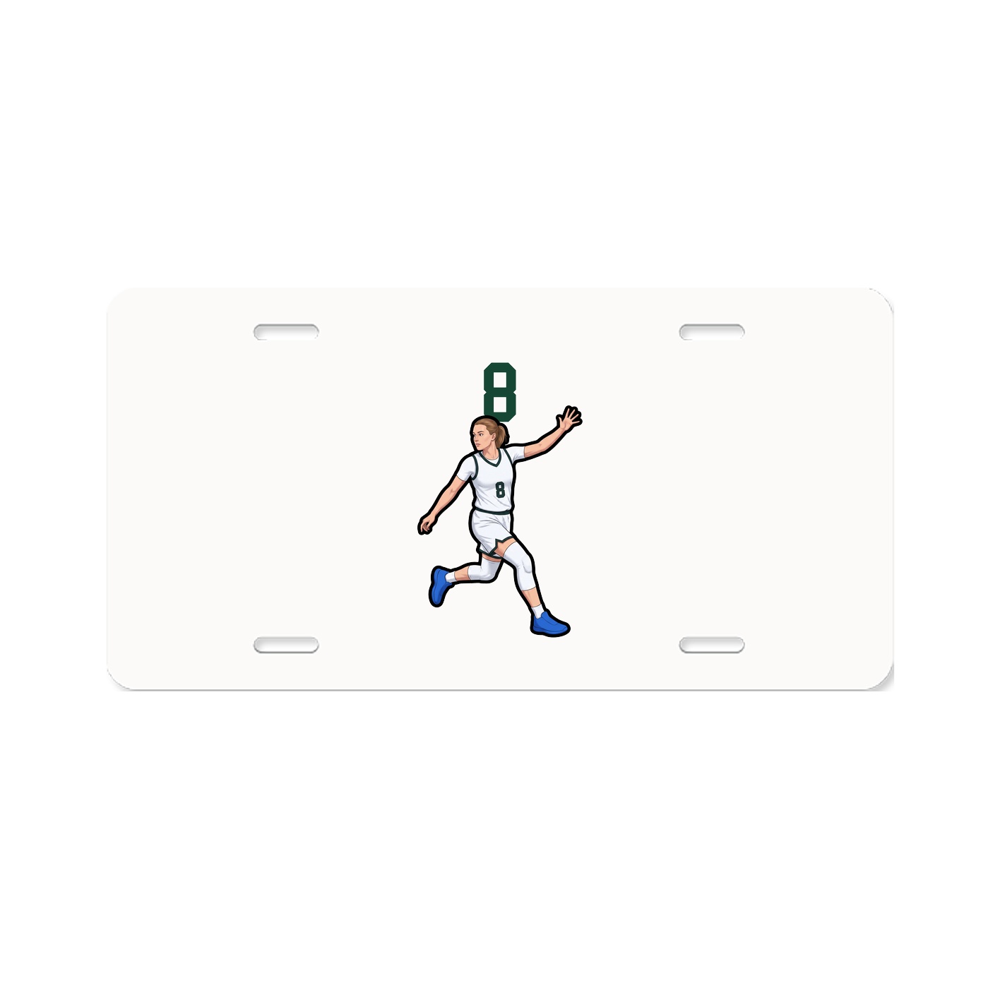 License Plate — Number Top in Classic