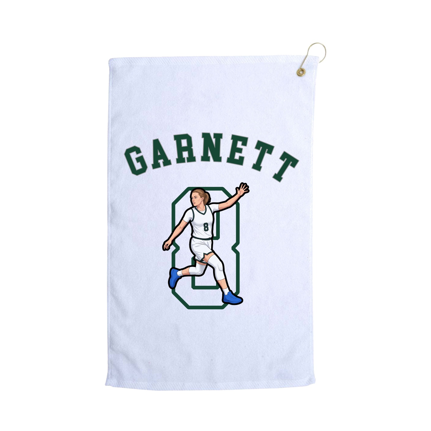 Golf Towel — Shirsey Arch in White