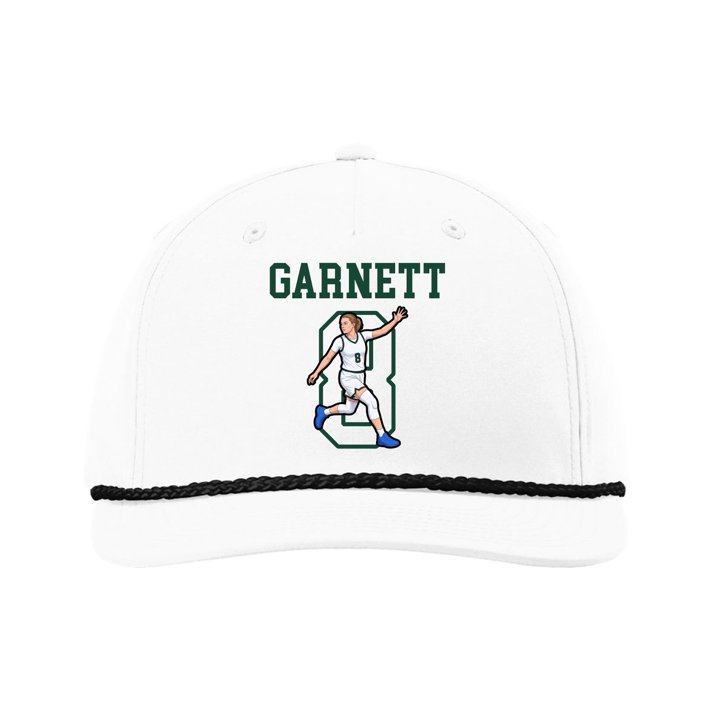 Five-Panel Classic Rope Cap — Shirsey in White