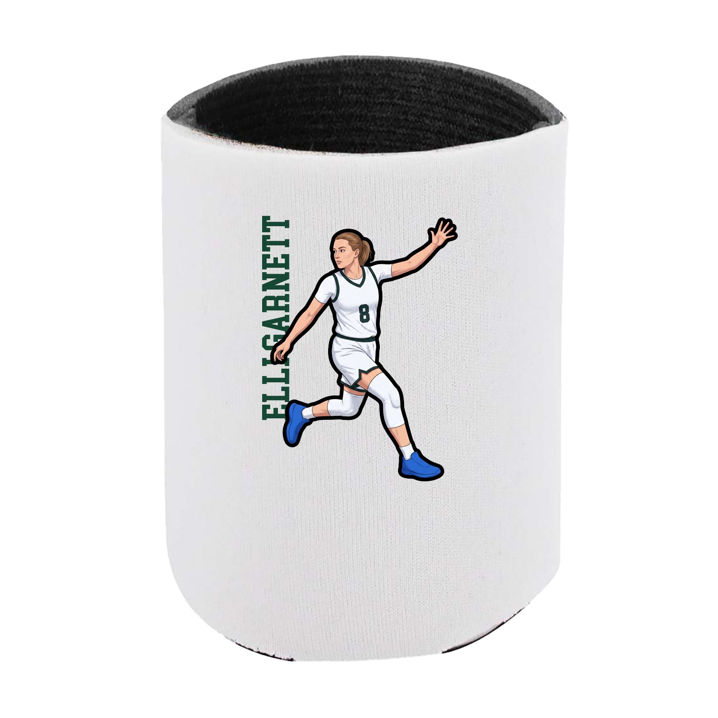 Can Holder — Name Vertical in White