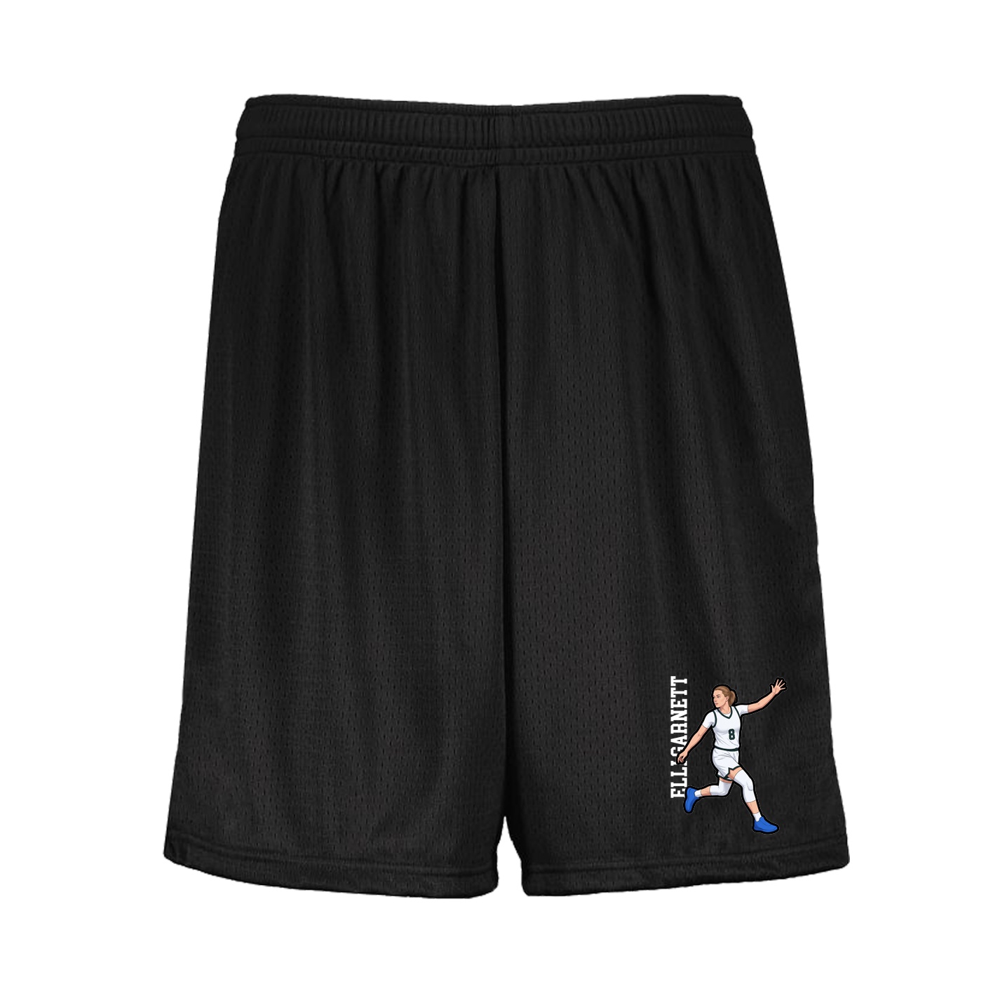 Shorts — Name Vertical in Black