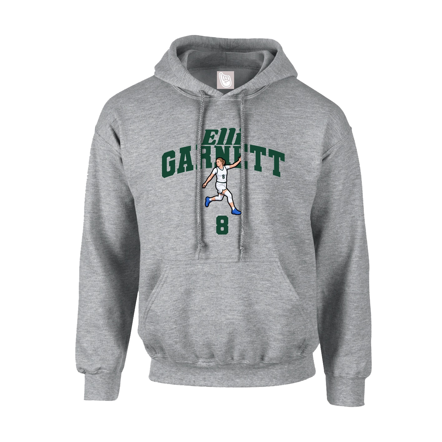 Hoodie — Signature Arch in Grey