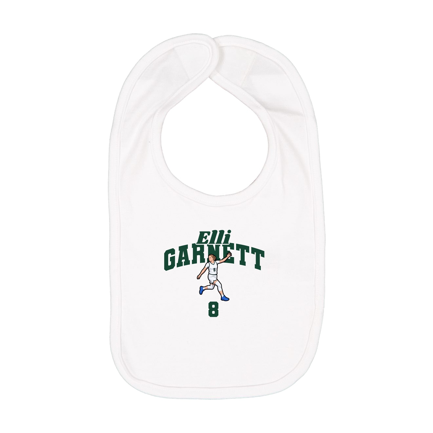 Infant Bib — Signature Arch in White