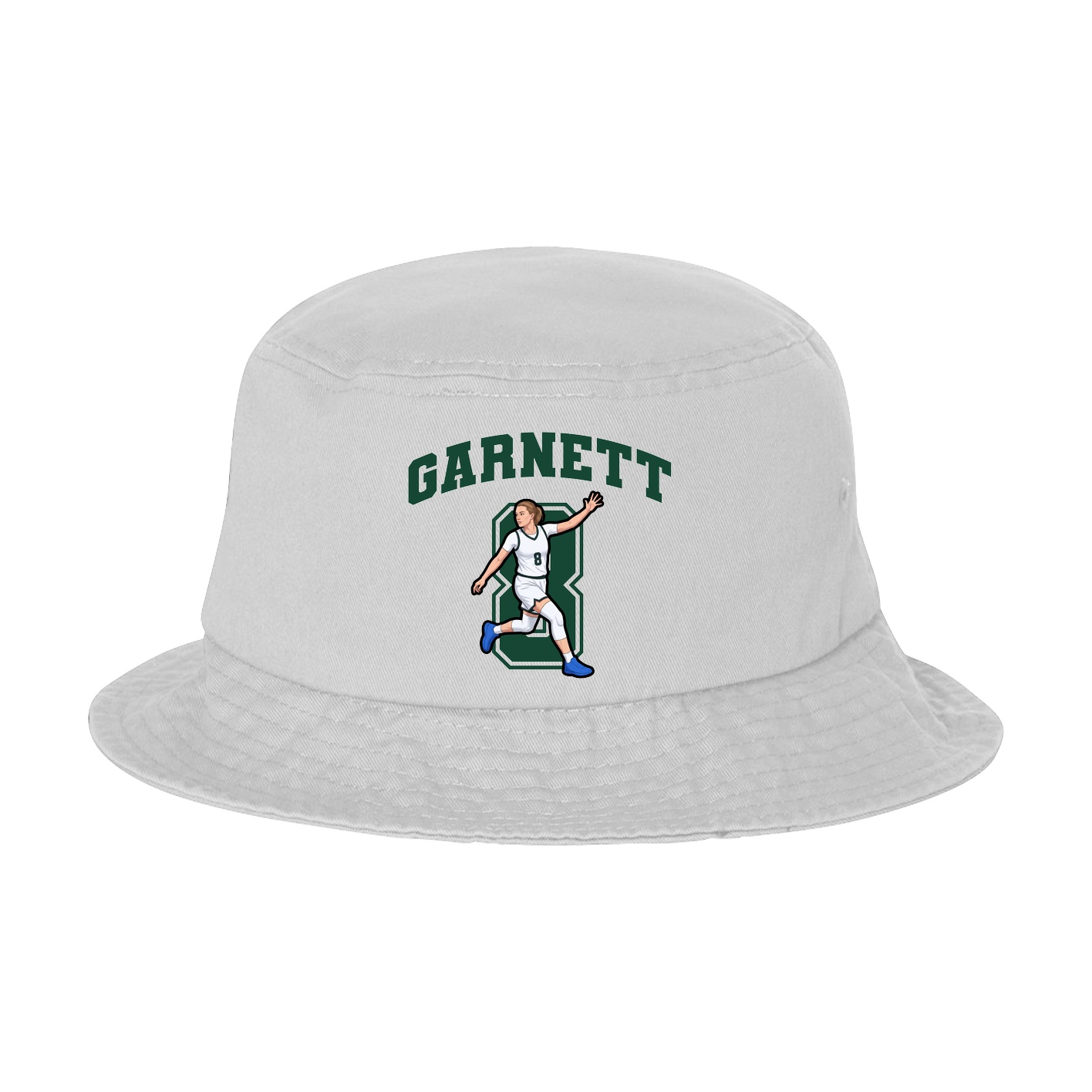 Bucket Cap — Number in White