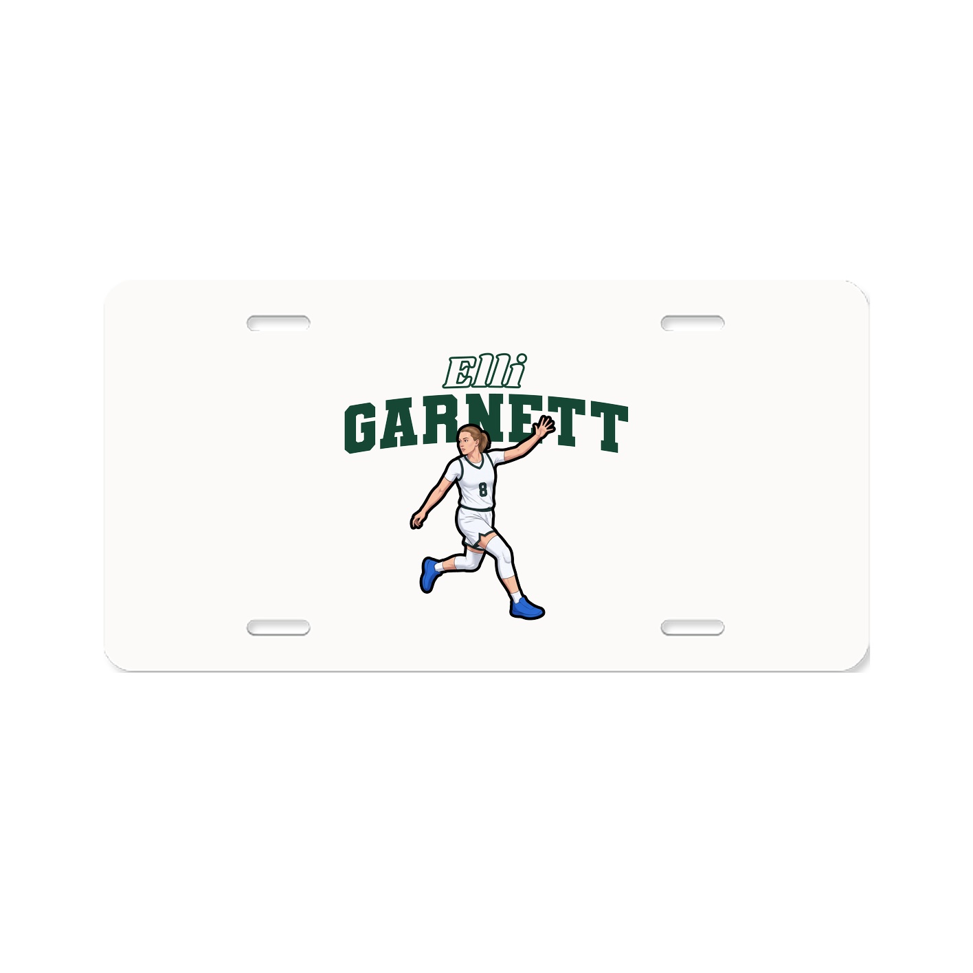 License Plate — Name Arch in Classic