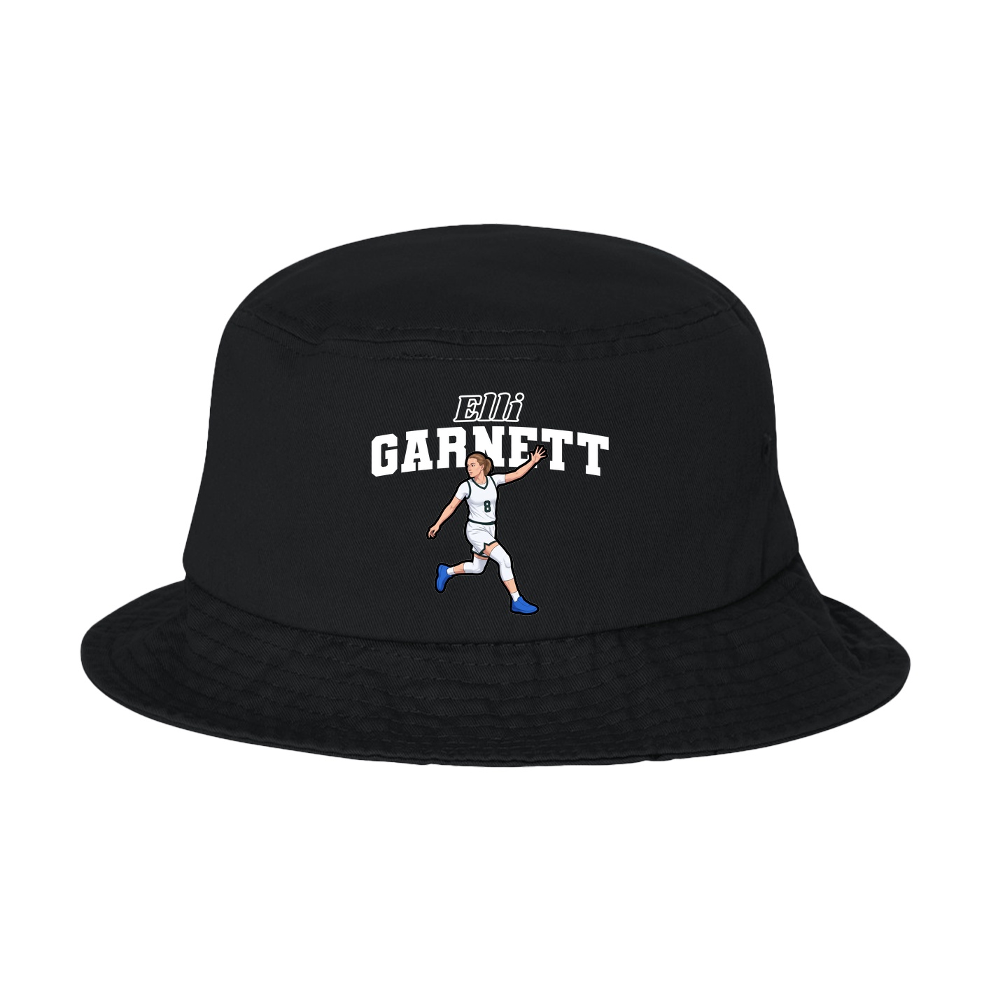 Bucket Cap — Name Arch in Black