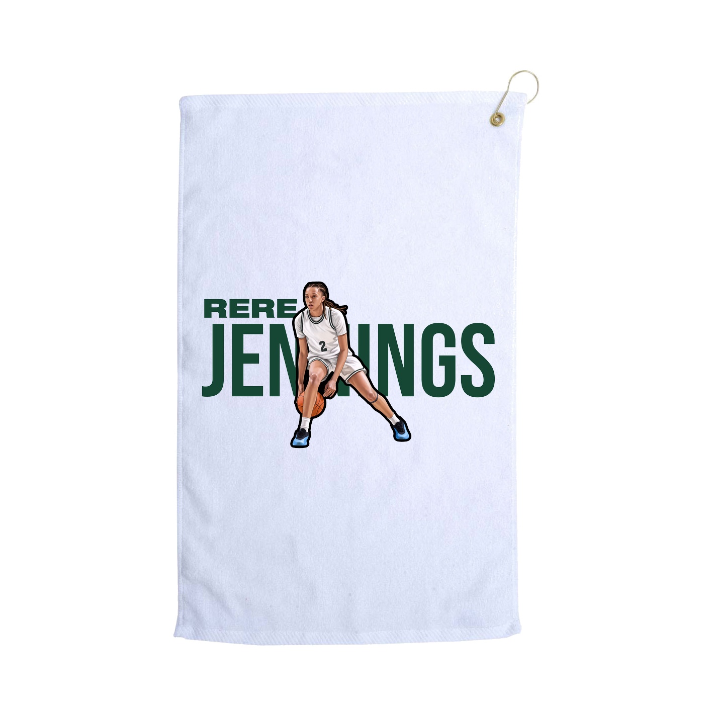 Golf Towel — Player Name in White