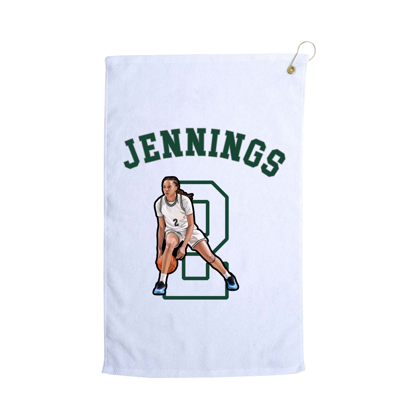 Golf Towel — Shirsey Arch in White