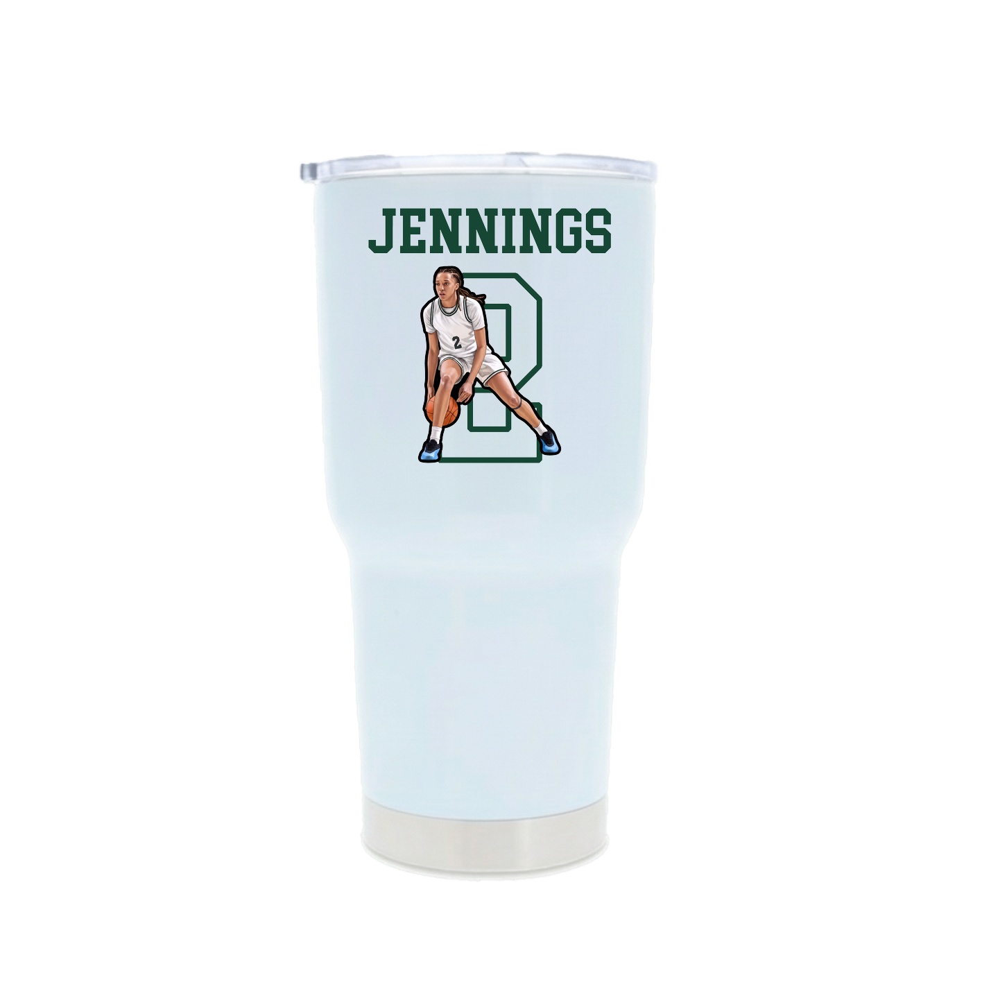 30oz Stainless Steel Tumbler — Shirsey in White