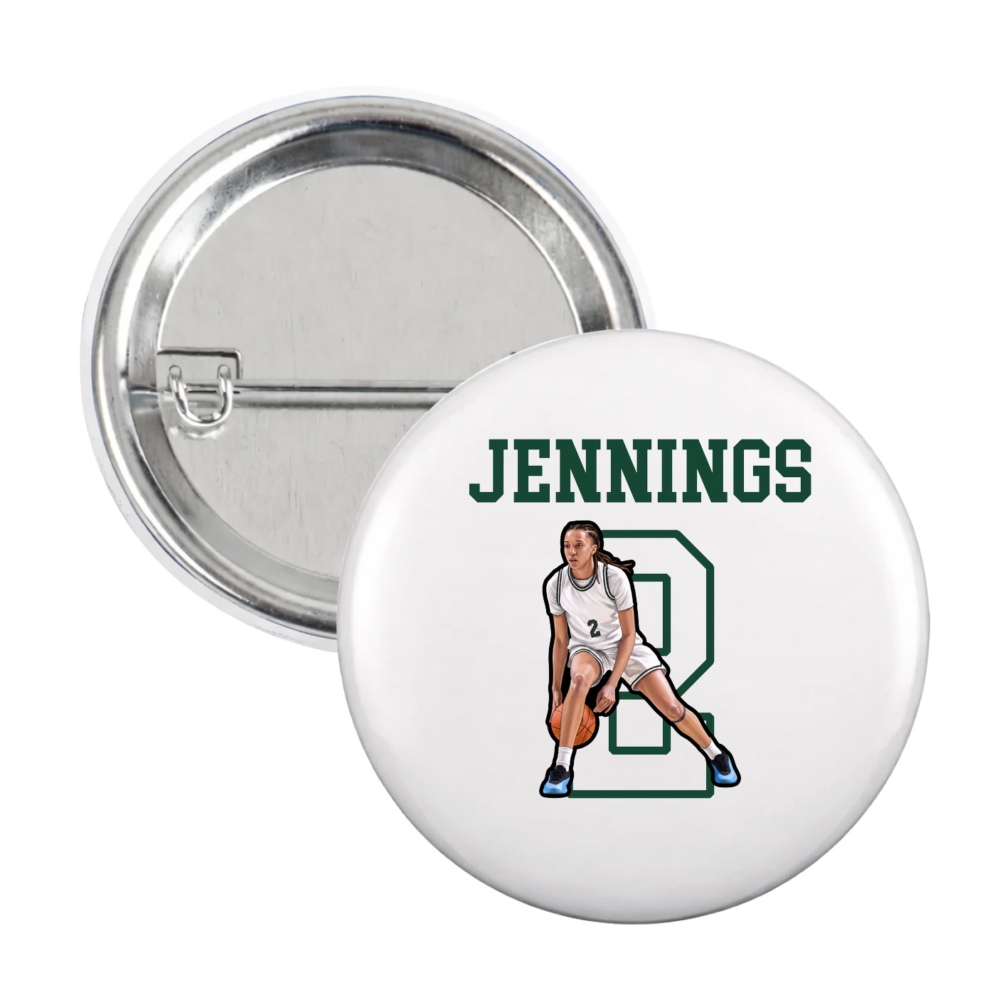 Game Day Button — Shirsey in White