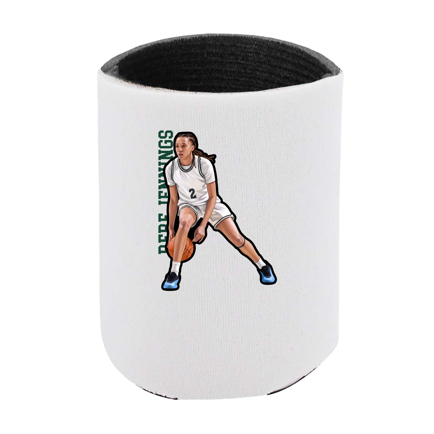 Can Holder — Name Vertical in White