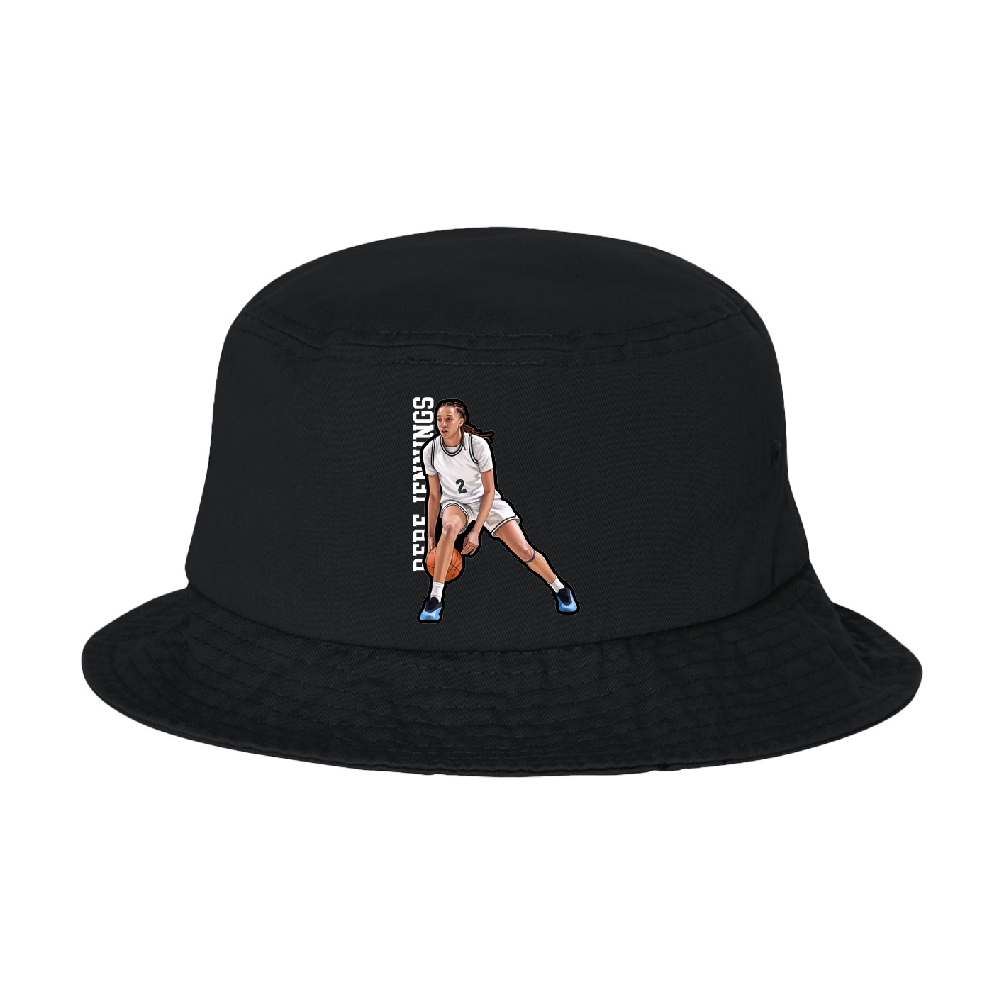 Bucket Cap — Name Vertical in Black