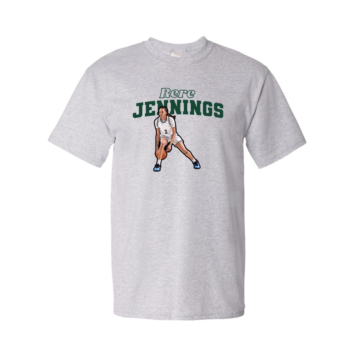 Youth Tee — Name Arch in Grey