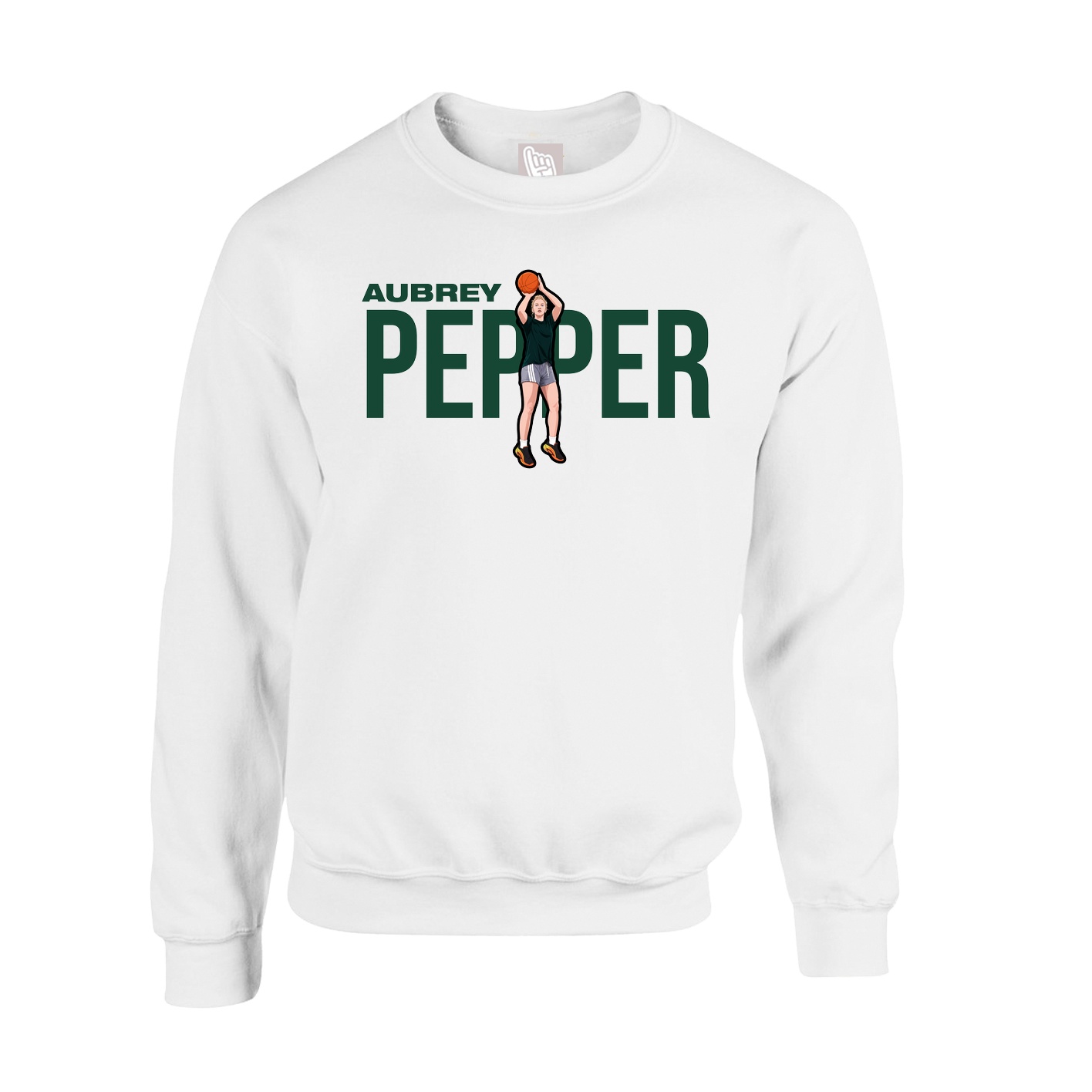 Fleece Crew — Player Name in White