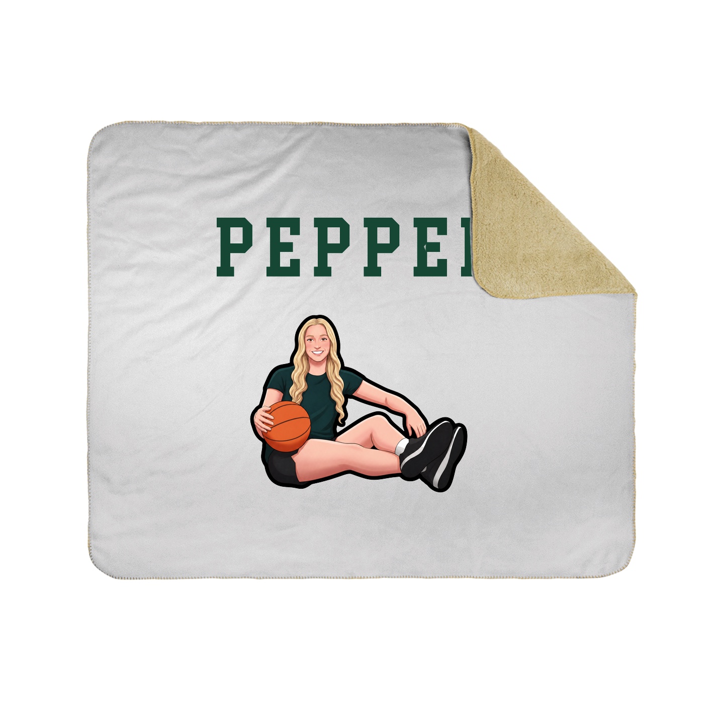 Throw Blanket — Shirsey in White