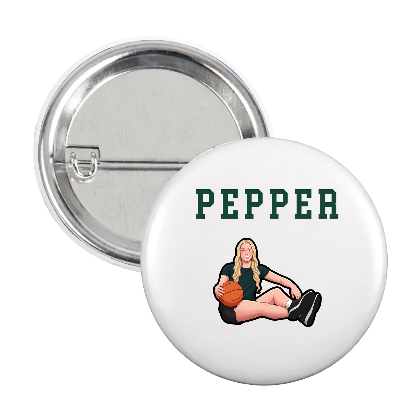Game Day Button — Shirsey in White