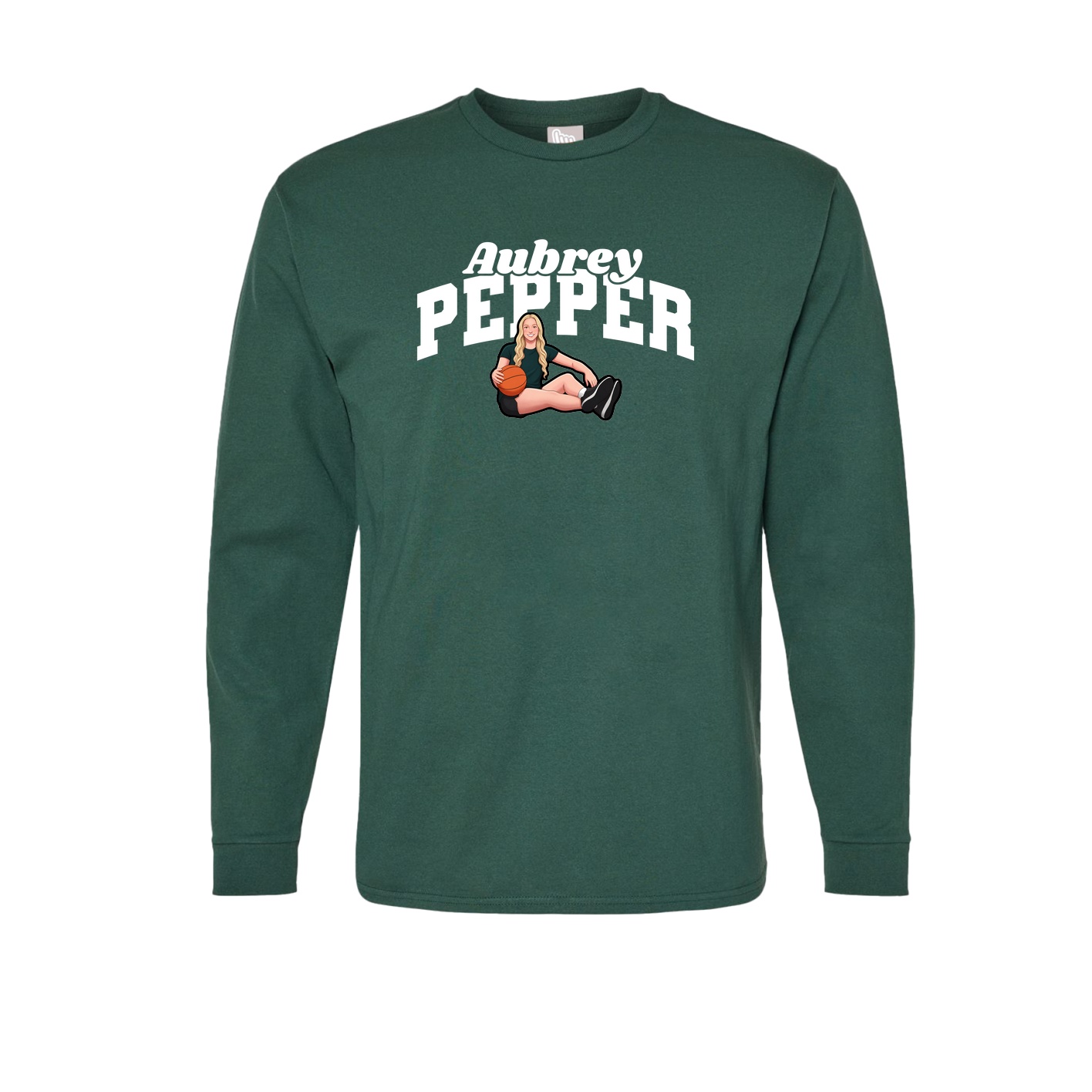 Long Sleeve Tee — Signature Arch in Green