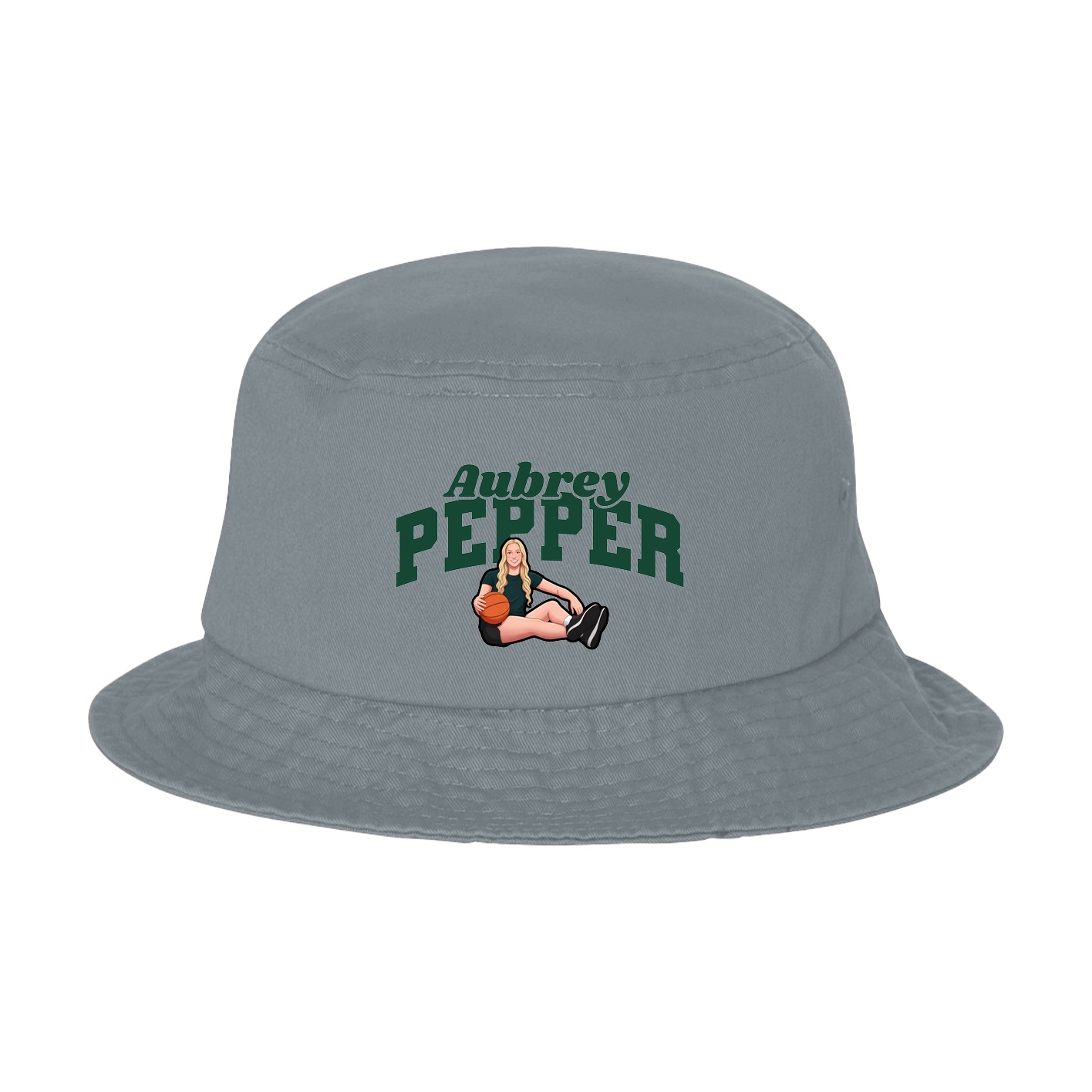 Bucket Cap — Signature Arch in Grey