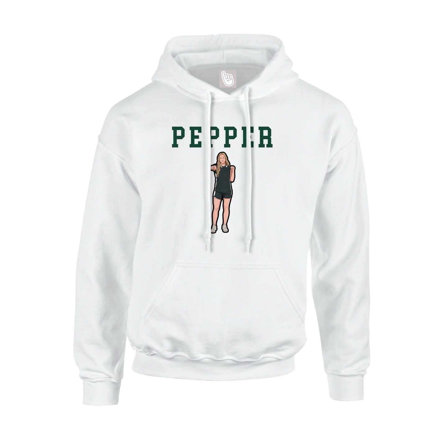 Hoodie — Shirsey in White