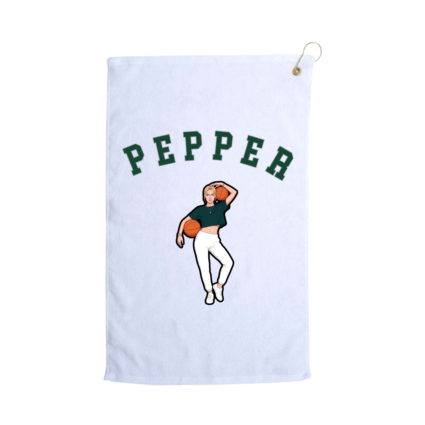 Golf Towel — Shirsey Arch in White