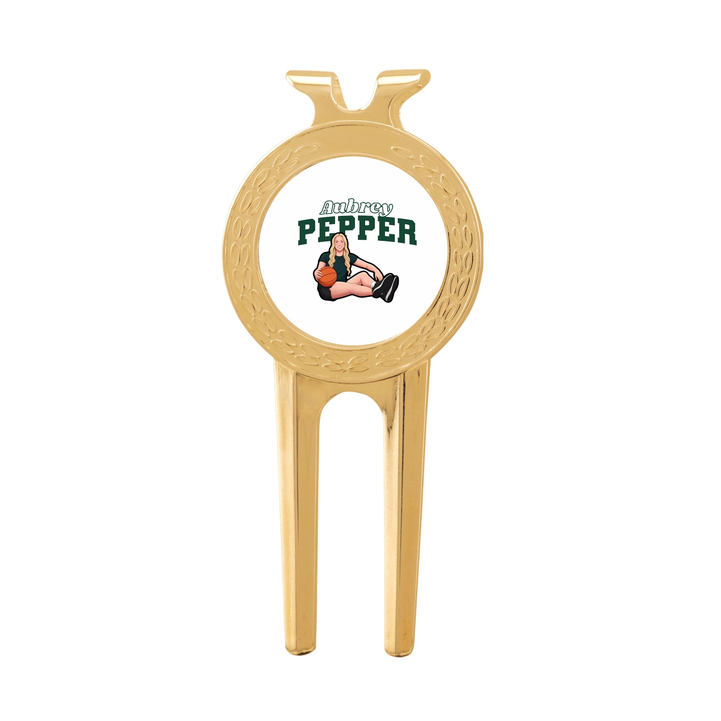 Divot Tool with Ball Marker — Name Arch in Classic