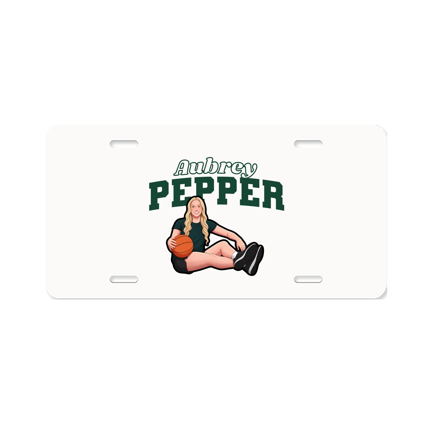 License Plate — Name Arch in Classic
