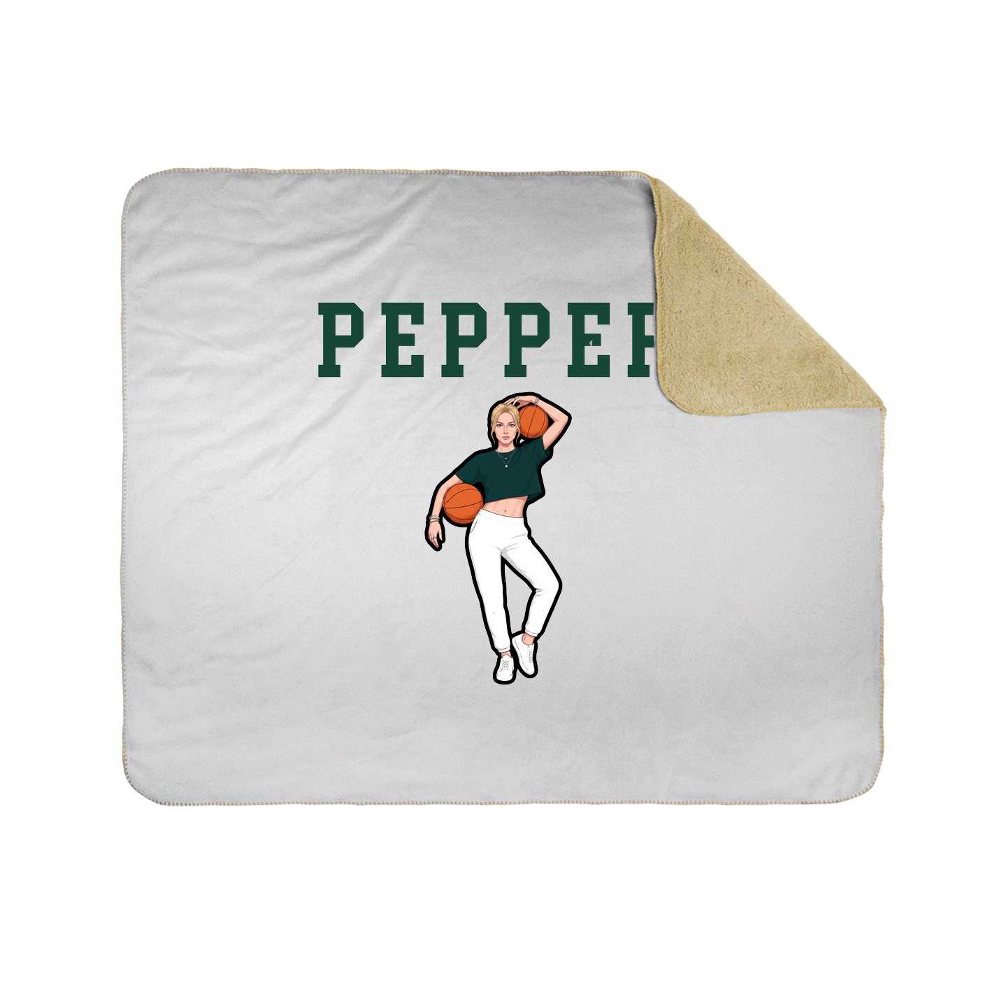 Throw Blanket — Shirsey in White