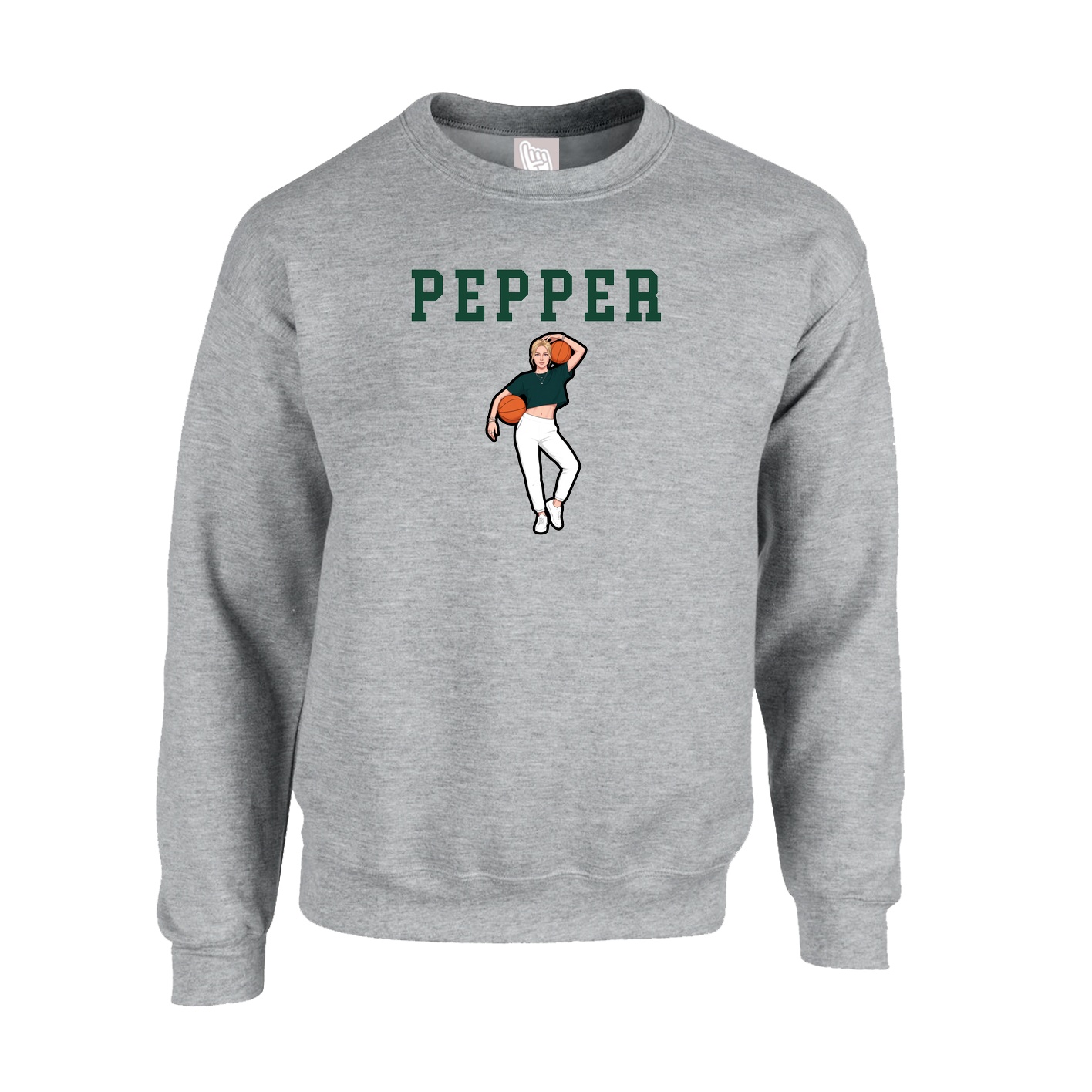 Fleece Crew — Shirsey in Grey