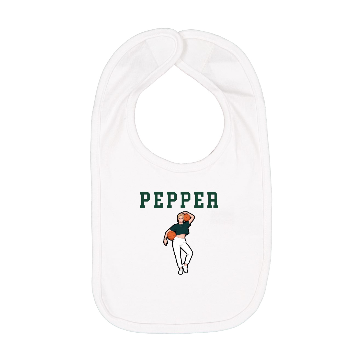 Infant Bib — Shirsey in White