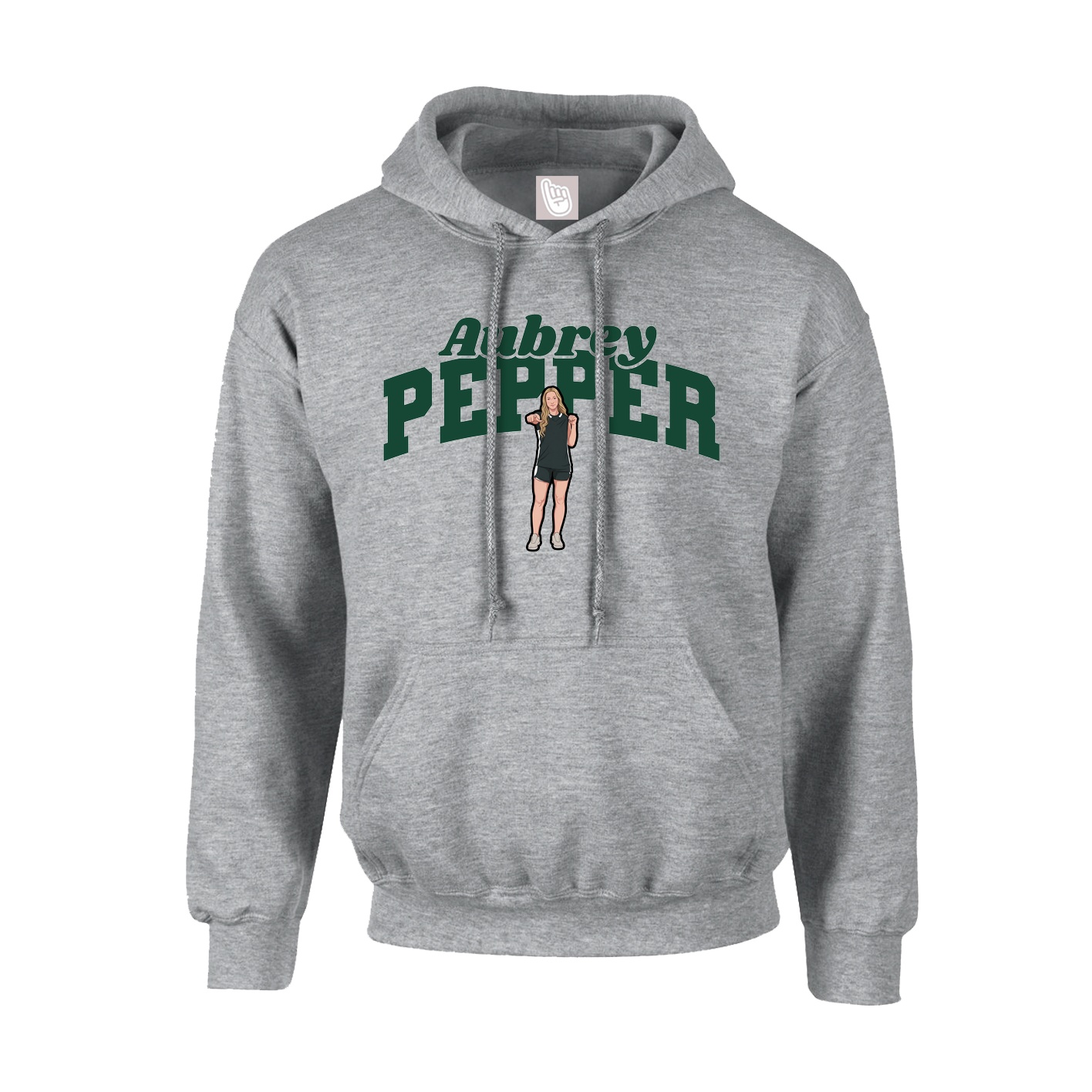 Hoodie — Signature Arch in Grey