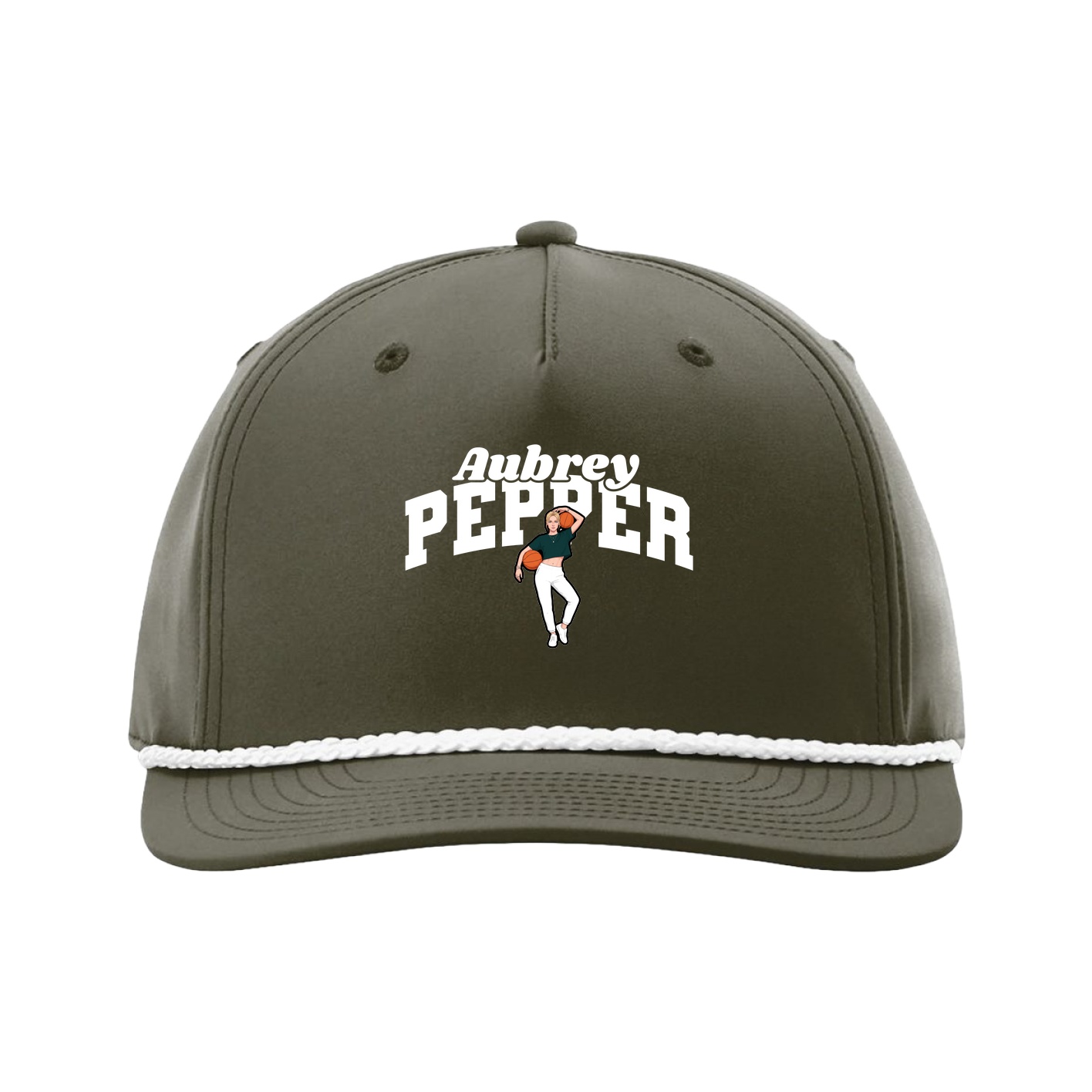 Five-Panel Classic Rope Cap — Signature Arch in Green